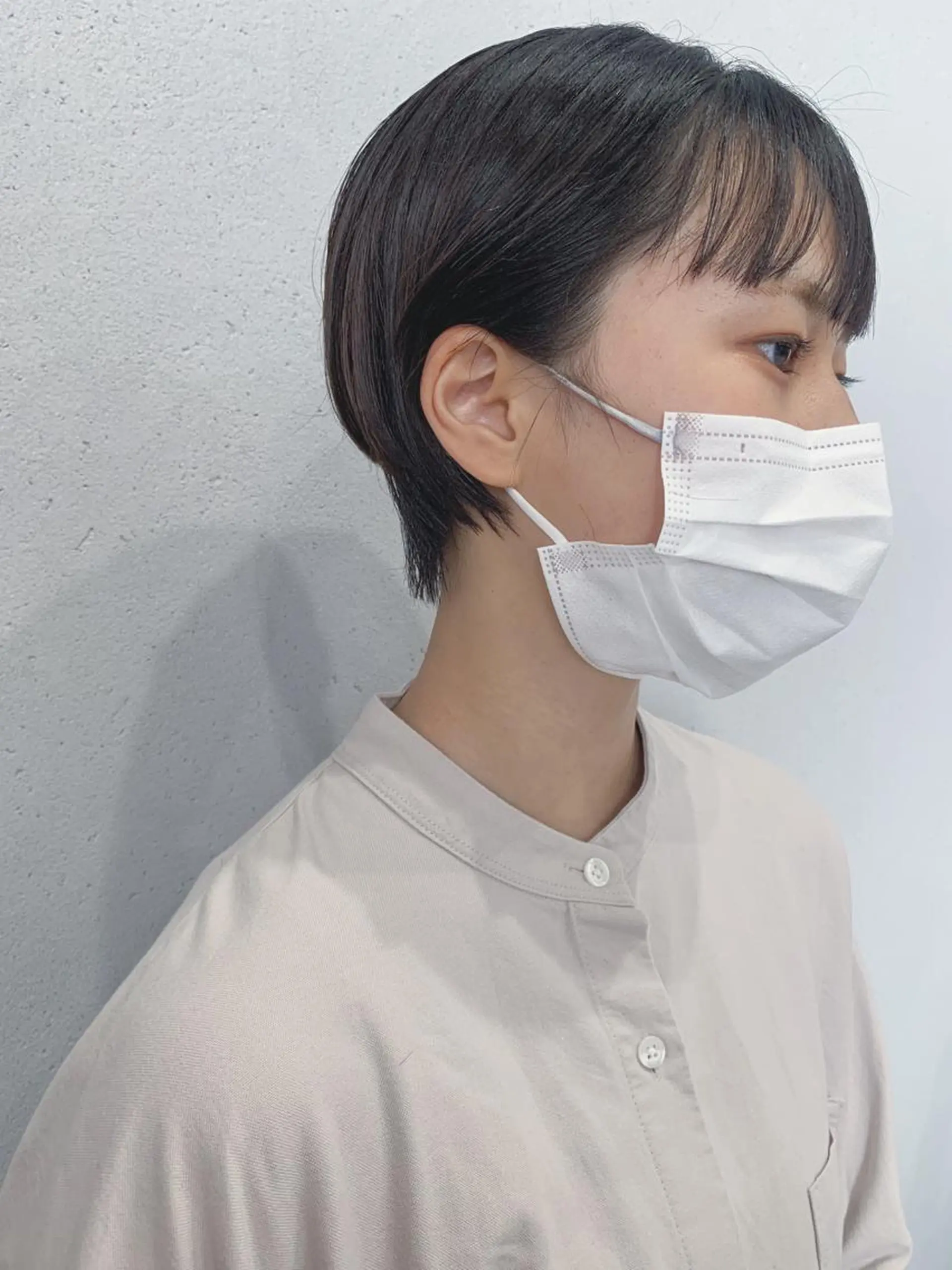 ショート カラー ボブパーマコテ巻き風 パーマNo1深江秀平のヘアスタイル