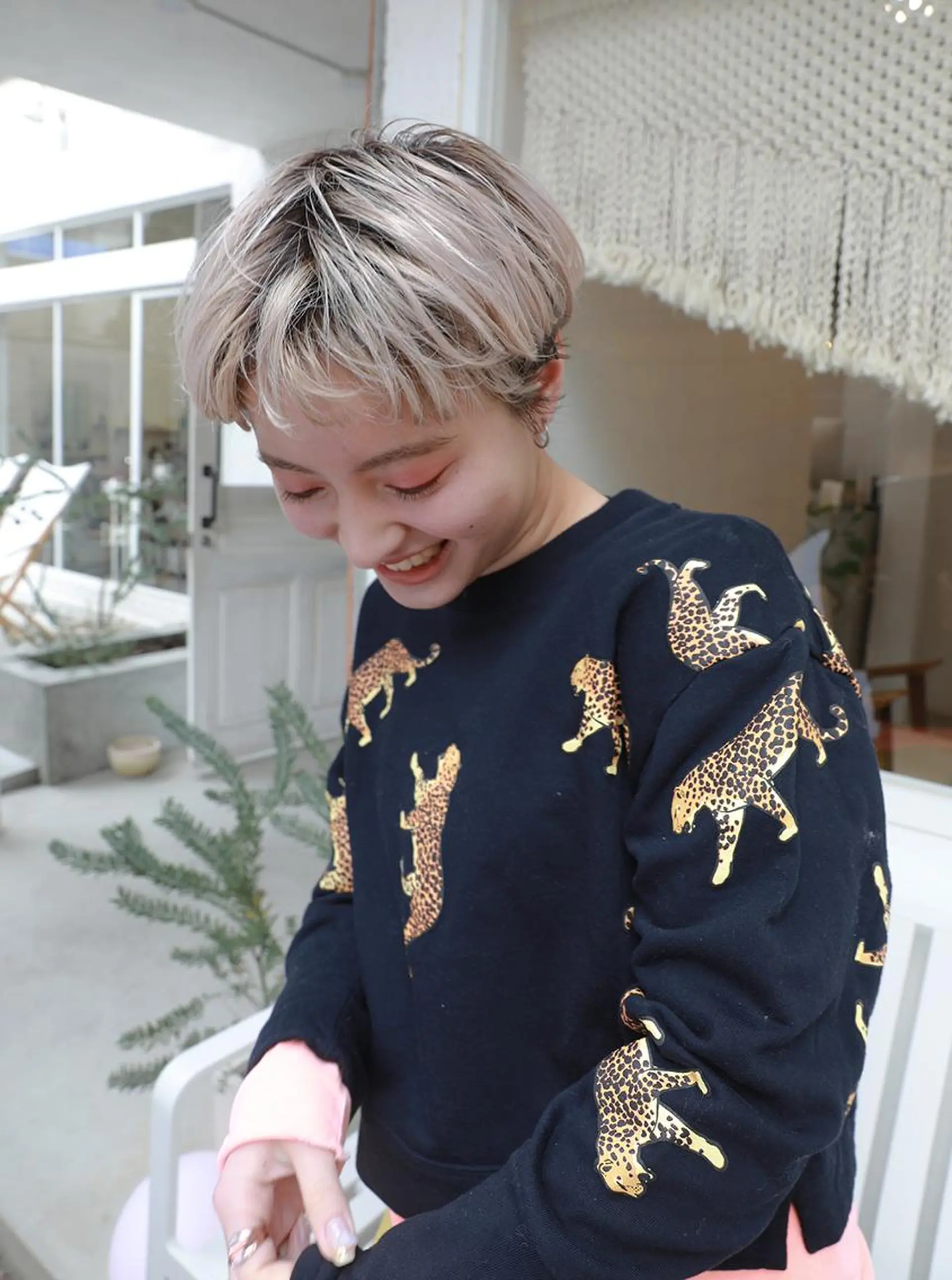 ショート カラー ブリーチカラーが人気 onnuのヘアスタイル