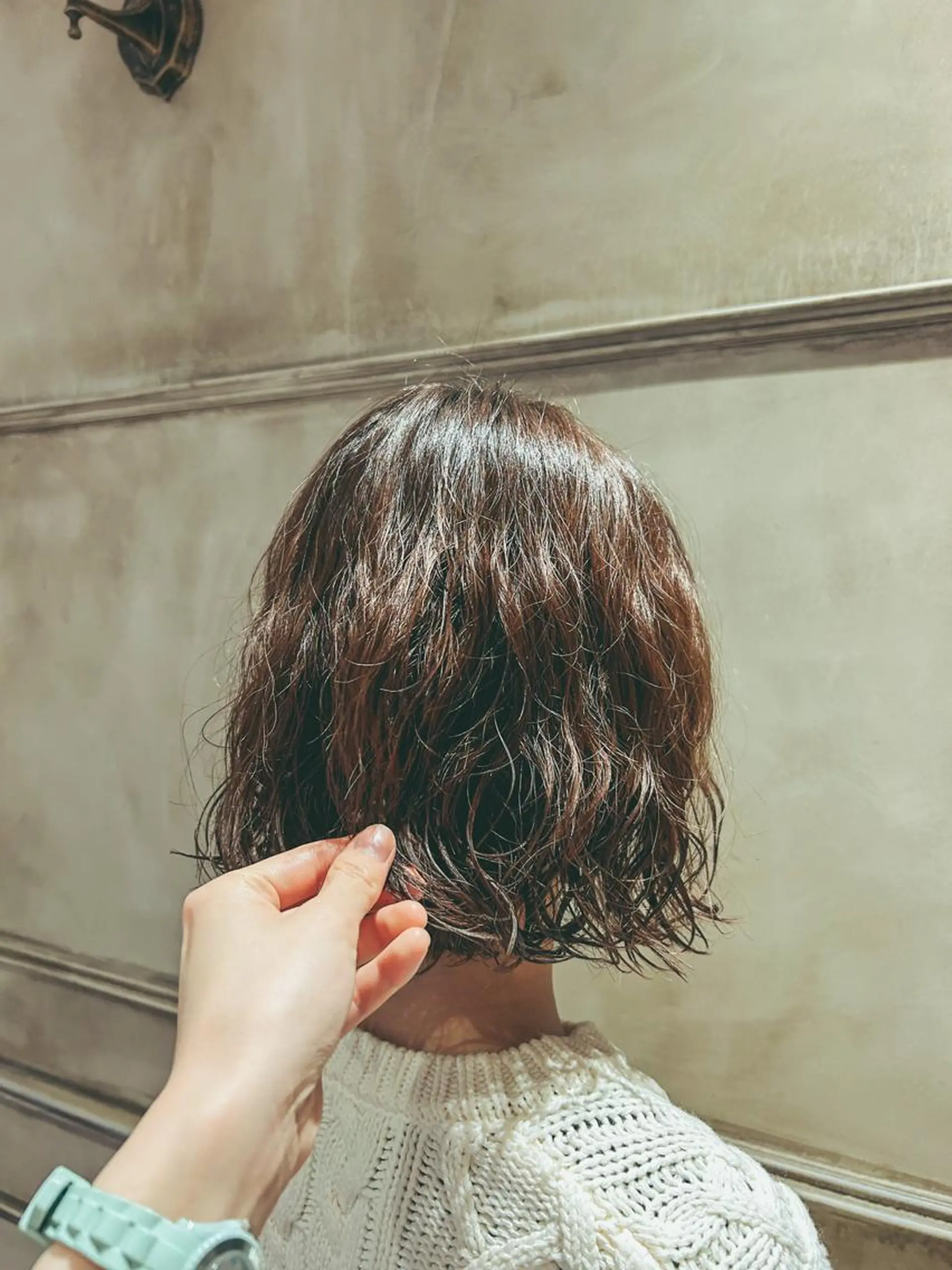 ミディアム パーマ Lilly所属・成田 智彩のヘアスタイル