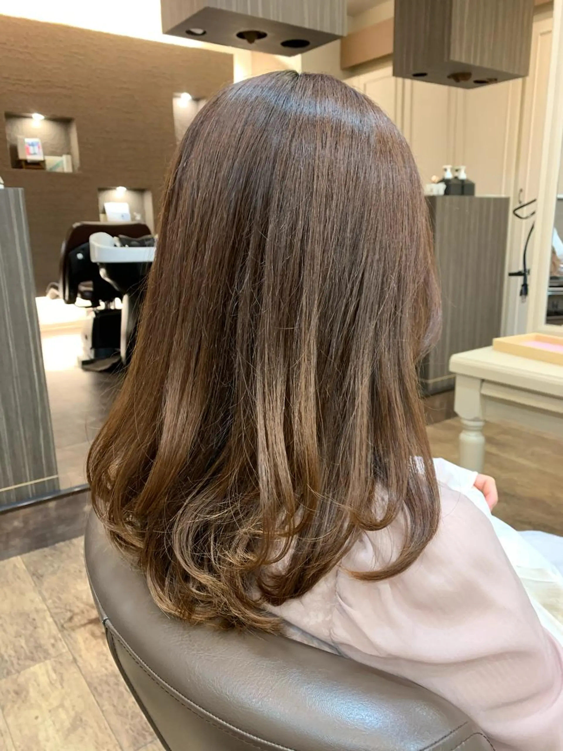 ロング レイヤーカット 福原遼華/小顔ショー ト/髪質改善のヘアスタイル