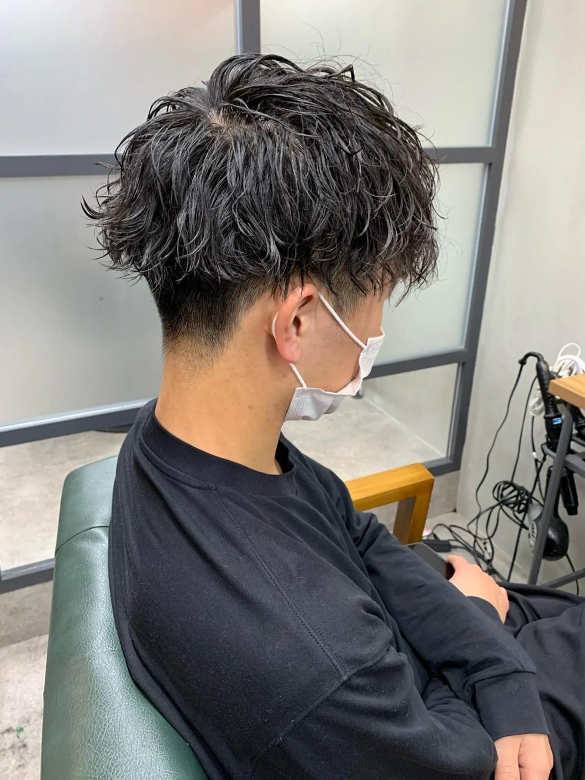 ショート パーマ メンズ カット パーマ 【S.BROOM】 店長　西川徹のヘアスタイル