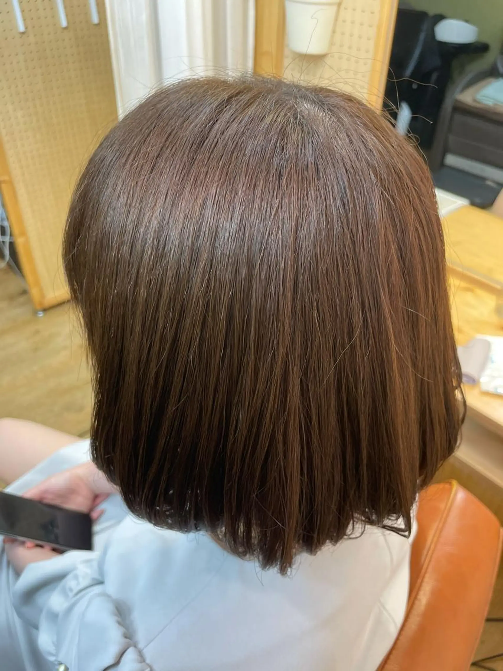 ミディアム カラー メンズ 透明感カラー ヘアセット🎀耳つぼ 👂💎MONAMIのヘアスタイル