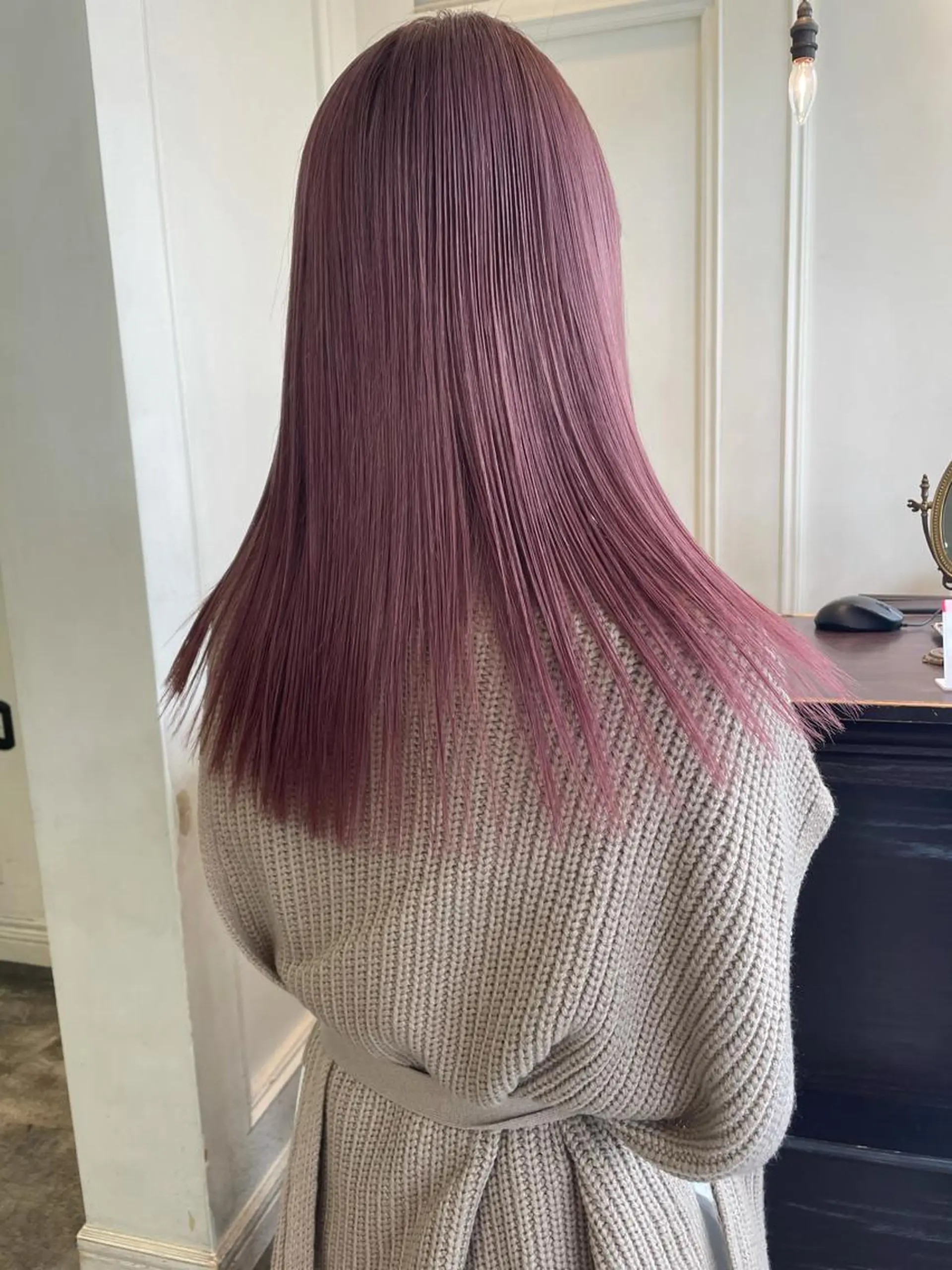 セミロング カラー classic 新横浜所属・大人girly🛋️ 🤍yukakoのヘアスタイル