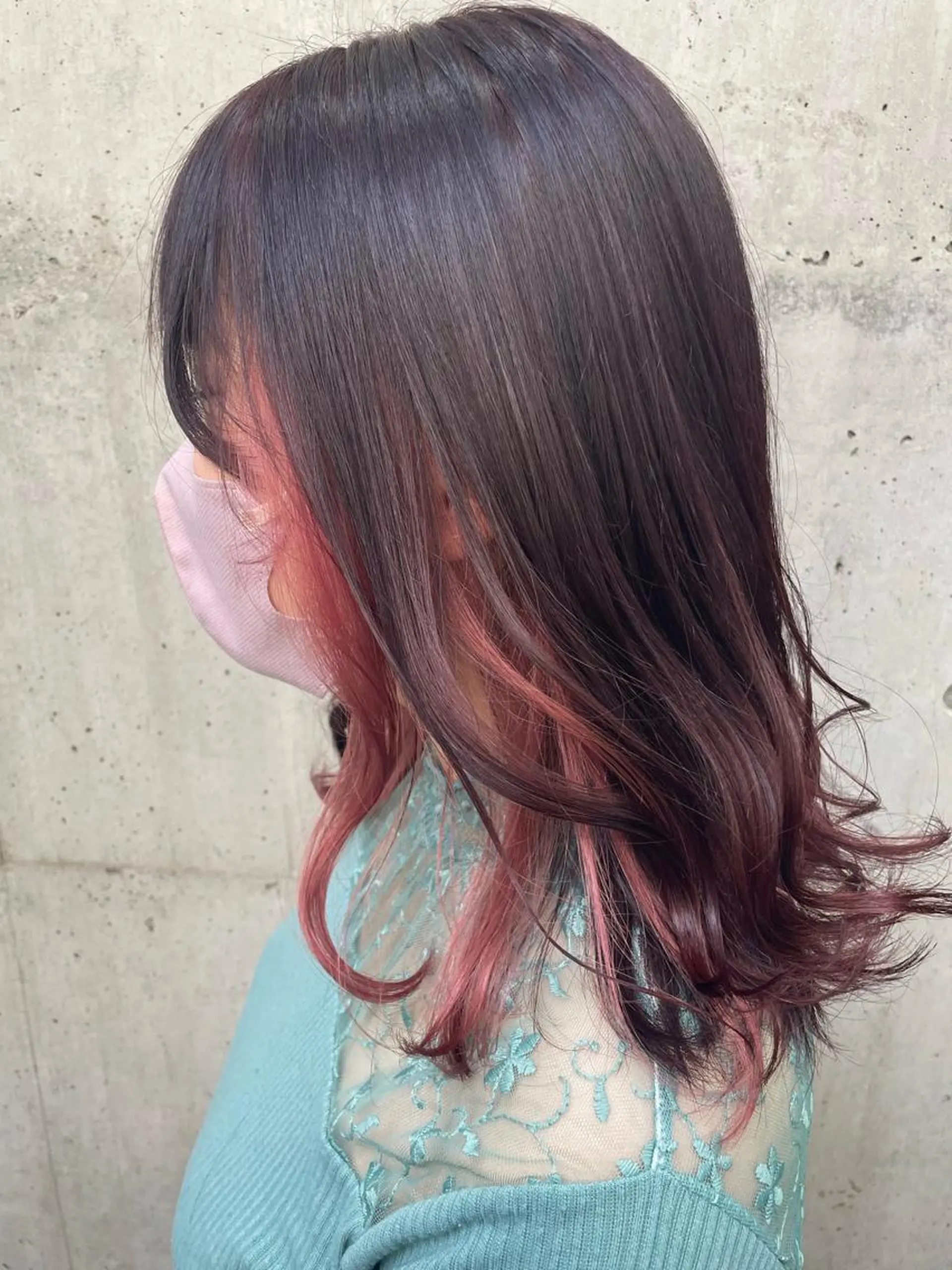 ミディアム カラー INCE  HAIR 梅田　長町　至のヘアスタイル