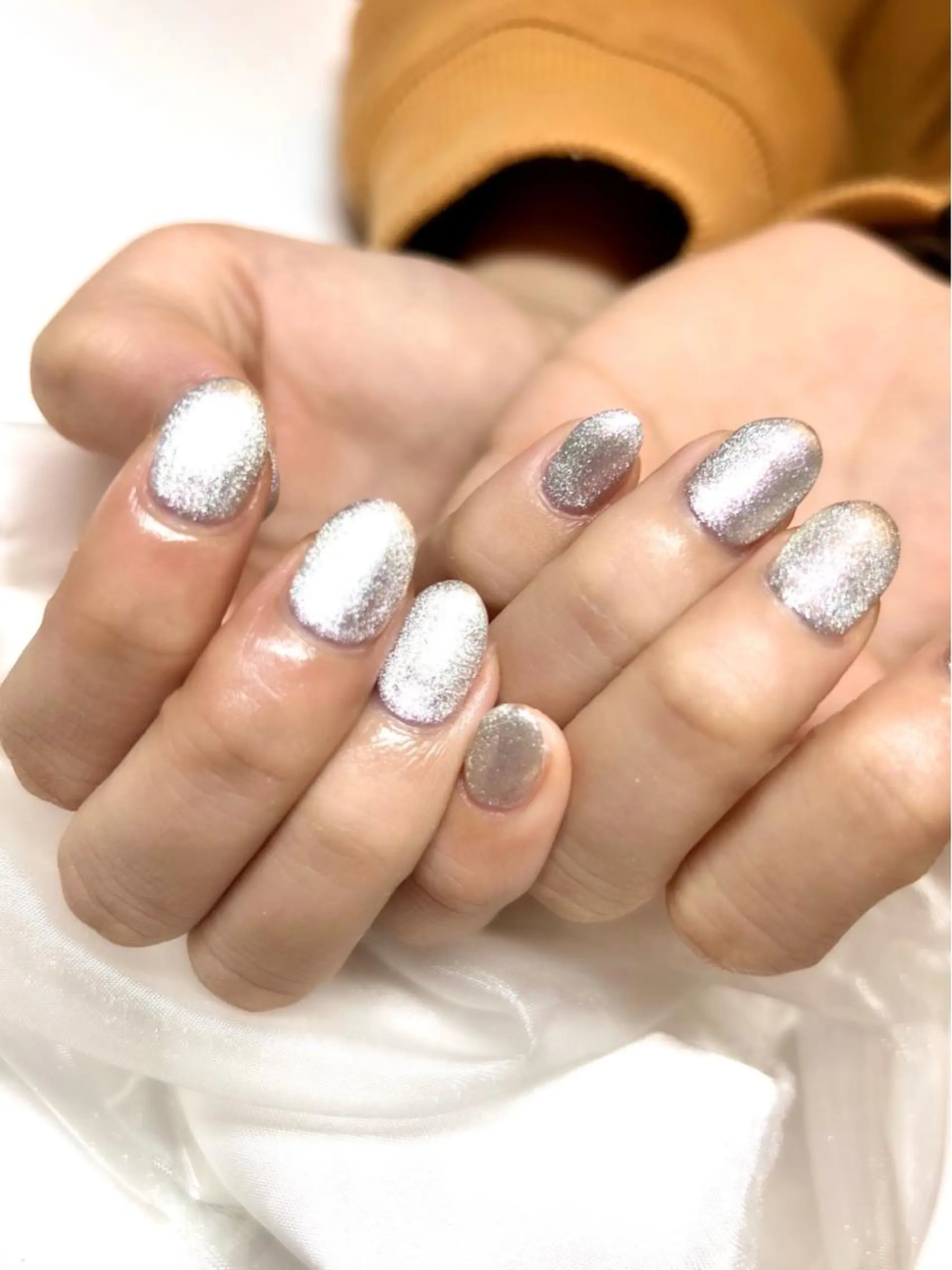 ネイル アートネイル オーロラネイル ジェルネイル 韓国ネイル ロングネイル ハンドネイル clover nailのネイルデザイン