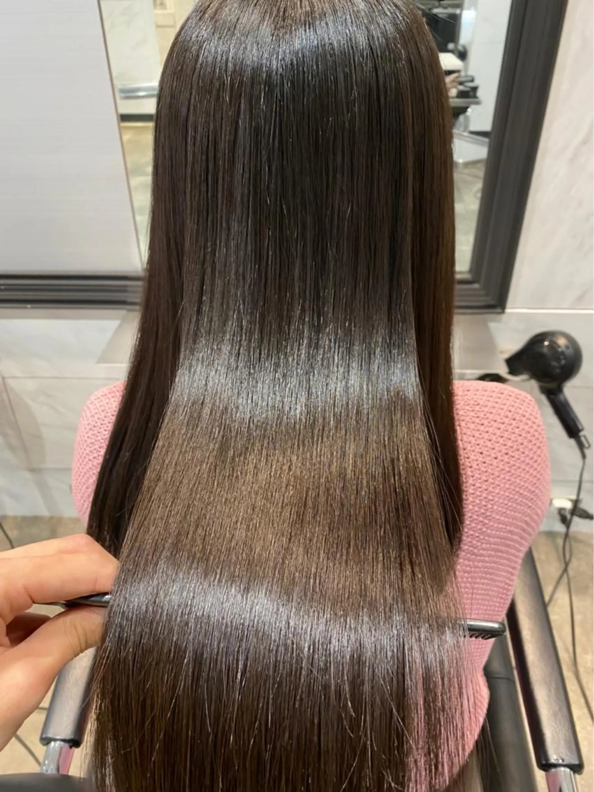 ロング 伸ばしかけ 縮毛矯正 増子 祐太朗のヘアスタイル