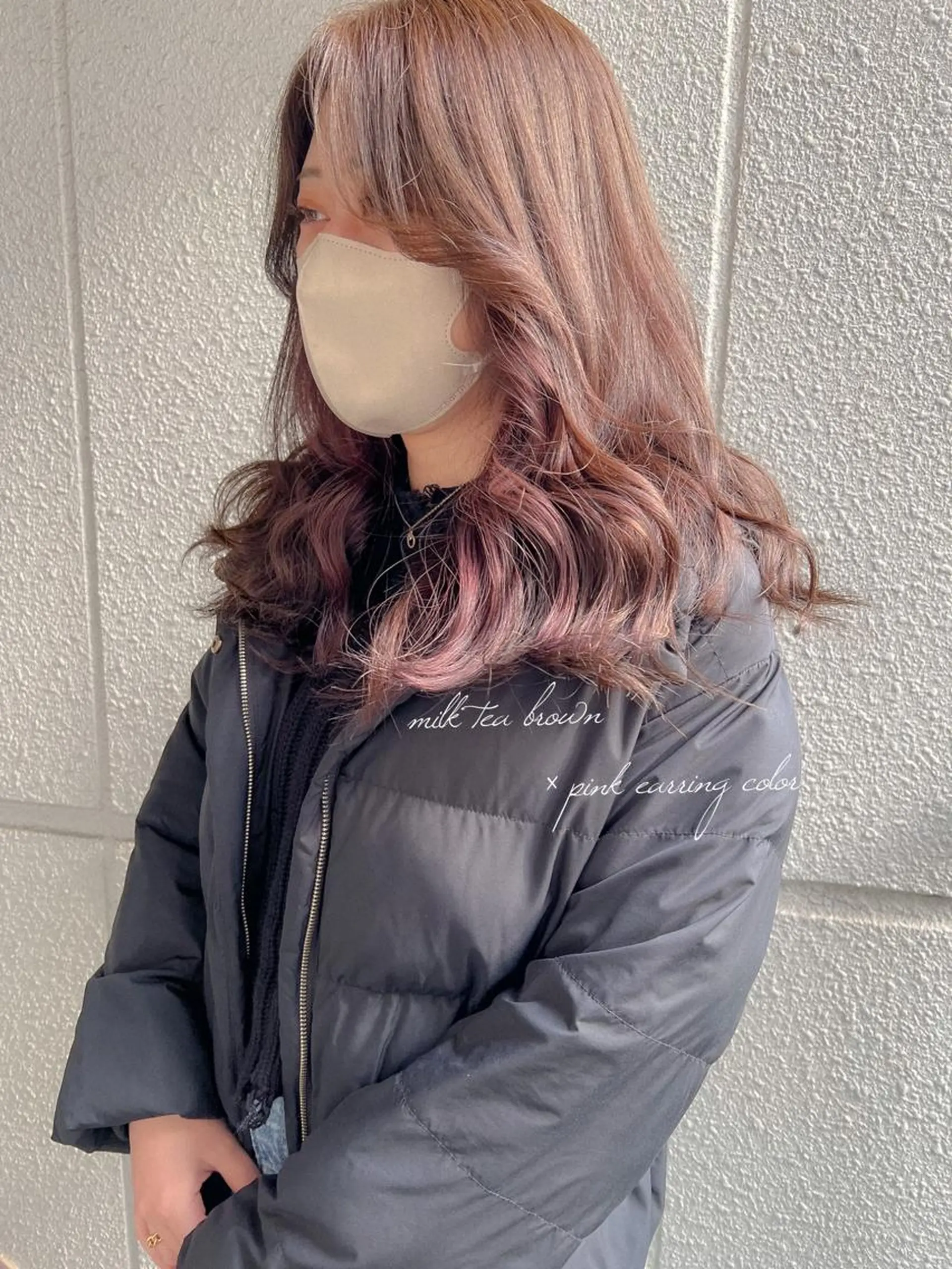 セミロング カラー ヘアカラー カラーパティシエ facce🌼ikoのヘアスタイル