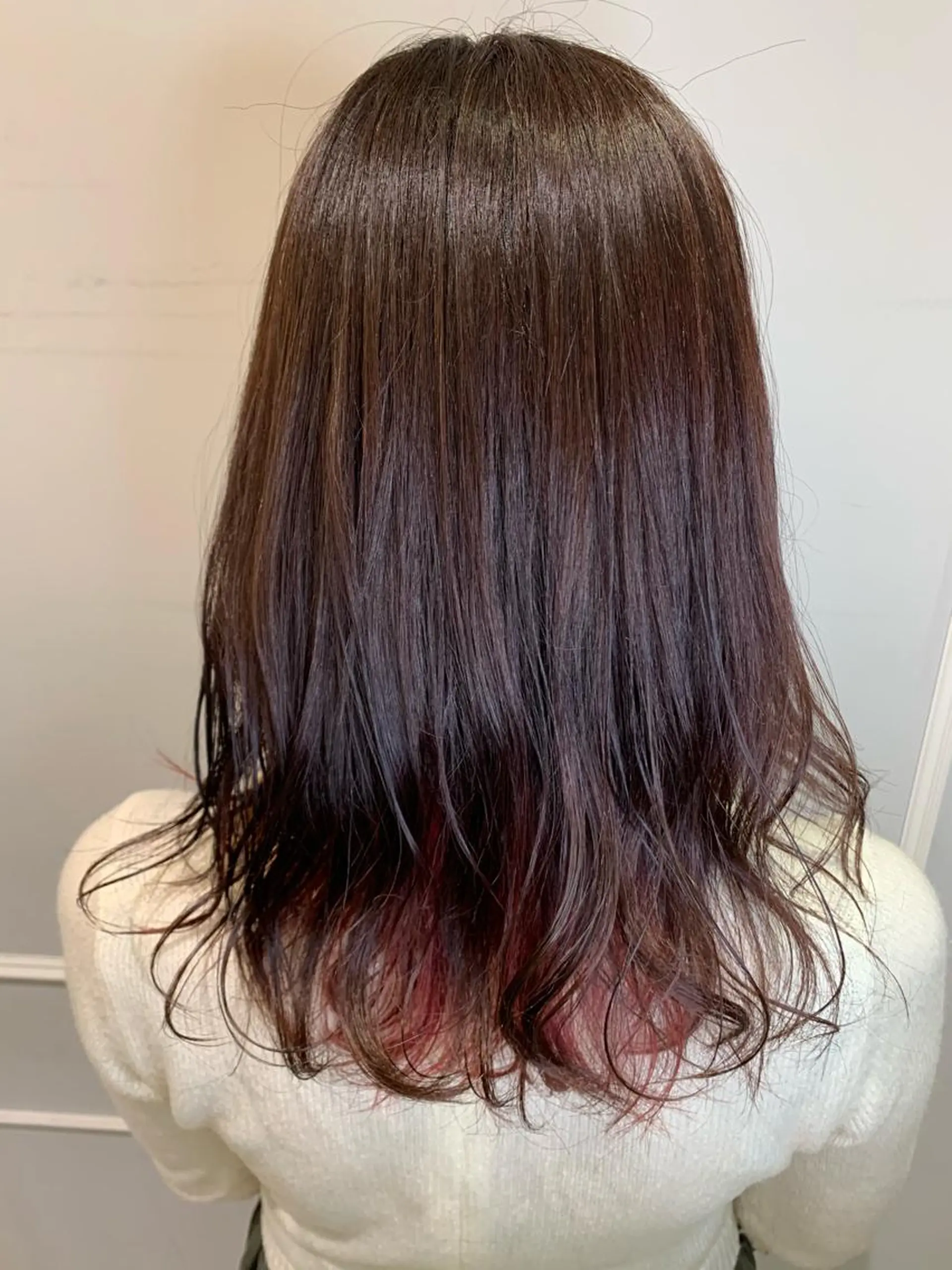 セミロング カラー ピンクカラー ヘアカラー トリートメント 🦖鶴岡香純🦖 産休中のヘアスタイル