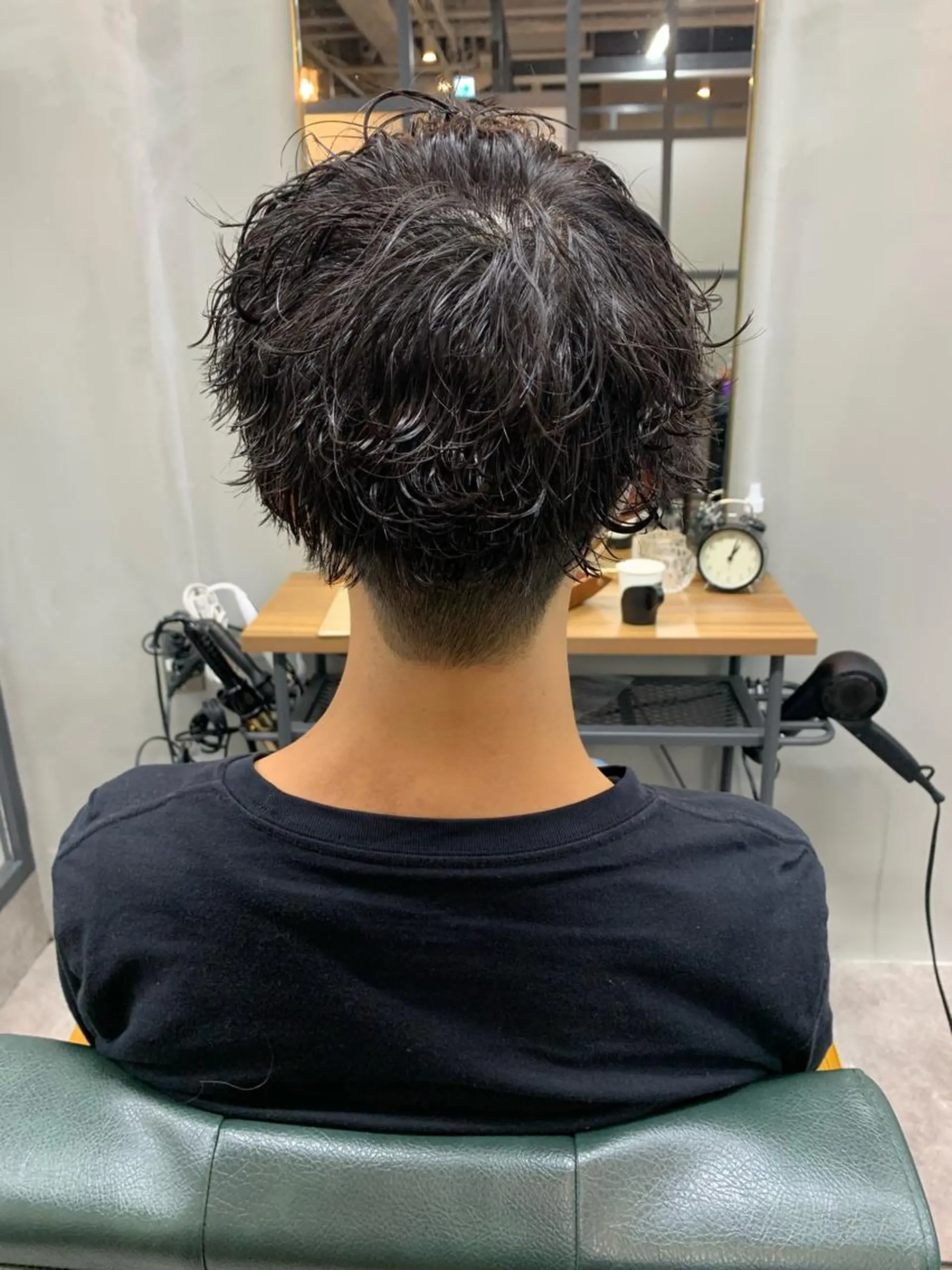 ショート パーマ メンズ カット パーマ 【S.BROOM】 店長　西川徹のヘアスタイル