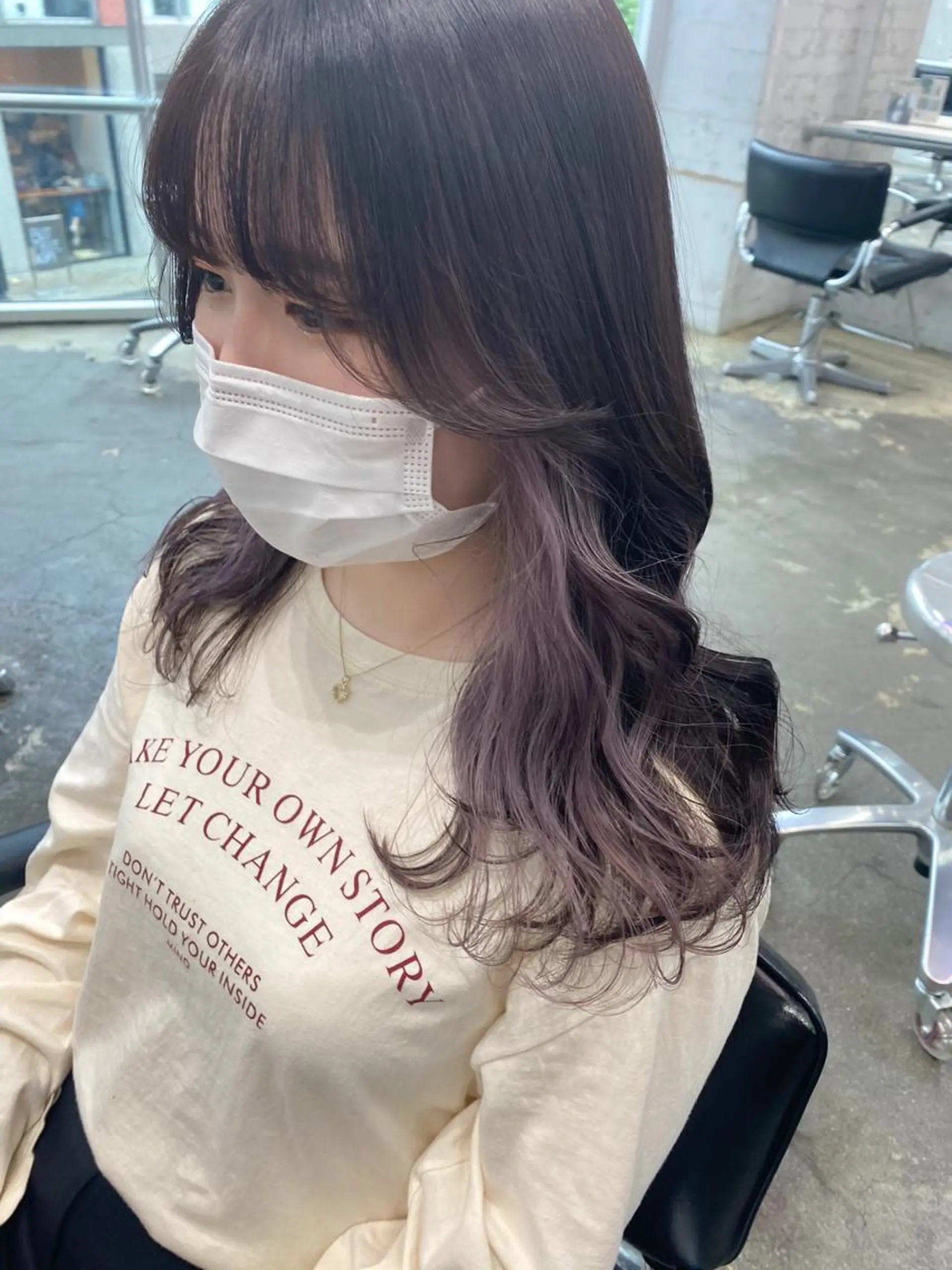 ミディアム カラー 💗💗韓国レイヤー yu-ki💗💗のヘアスタイル