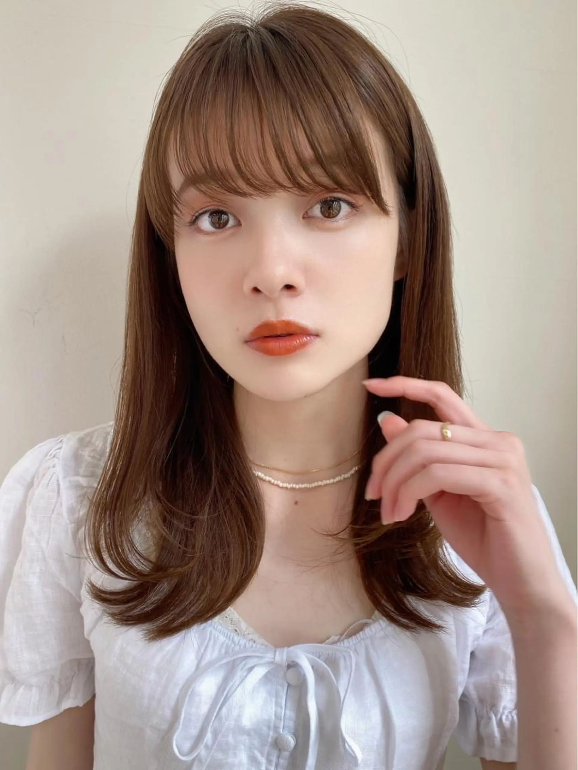 セミロング カラー 🪭risa 暖色/レイヤー🪭のヘアスタイル