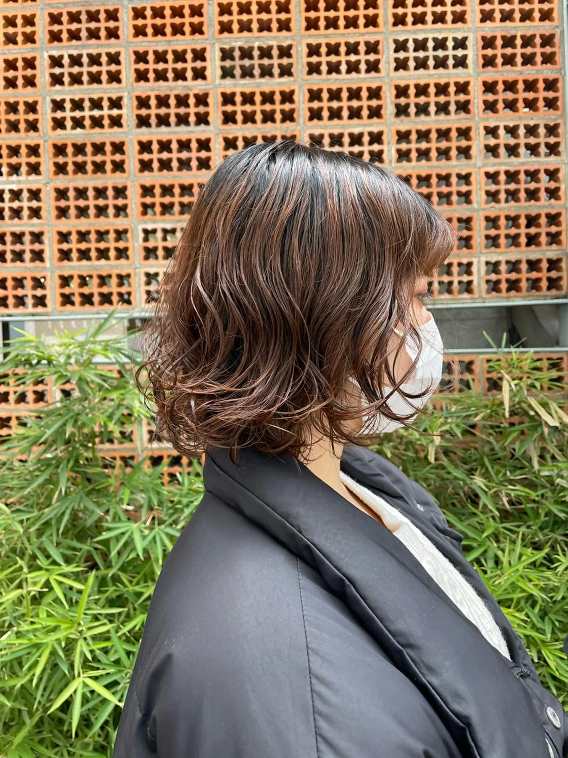 ミディアム カラー パーマ 吉田一輝 外国人パーマのヘアスタイル