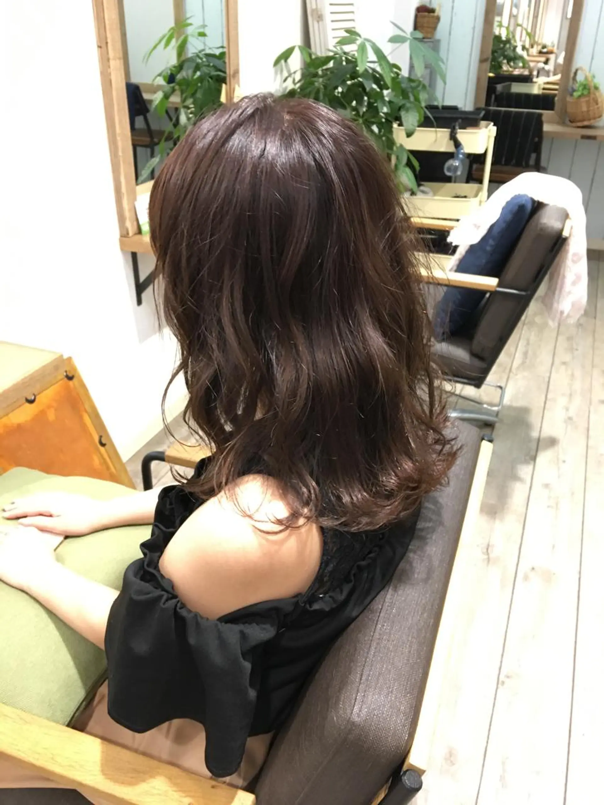 ミディアム カラー ヘアアレンジ 顔周りcut・ご相談 ＝新宿しずく🇰🇷のヘアスタイル