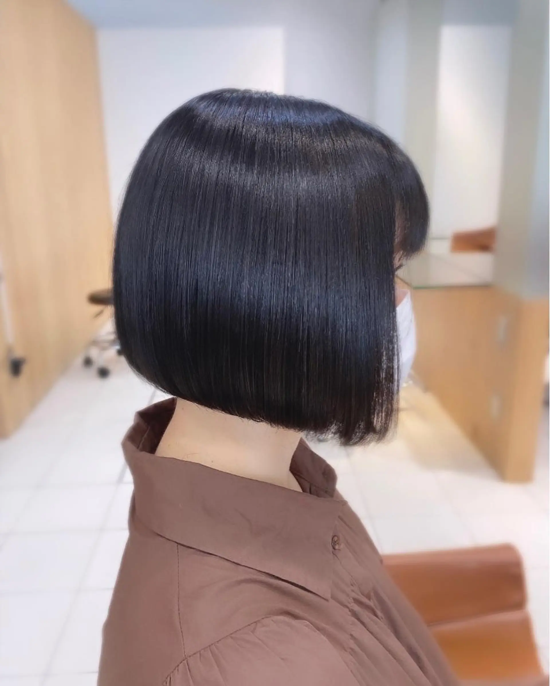 ショート ボブ カット トリートメント YUZU🎀顔まわり ×レイヤーカットのヘアスタイル