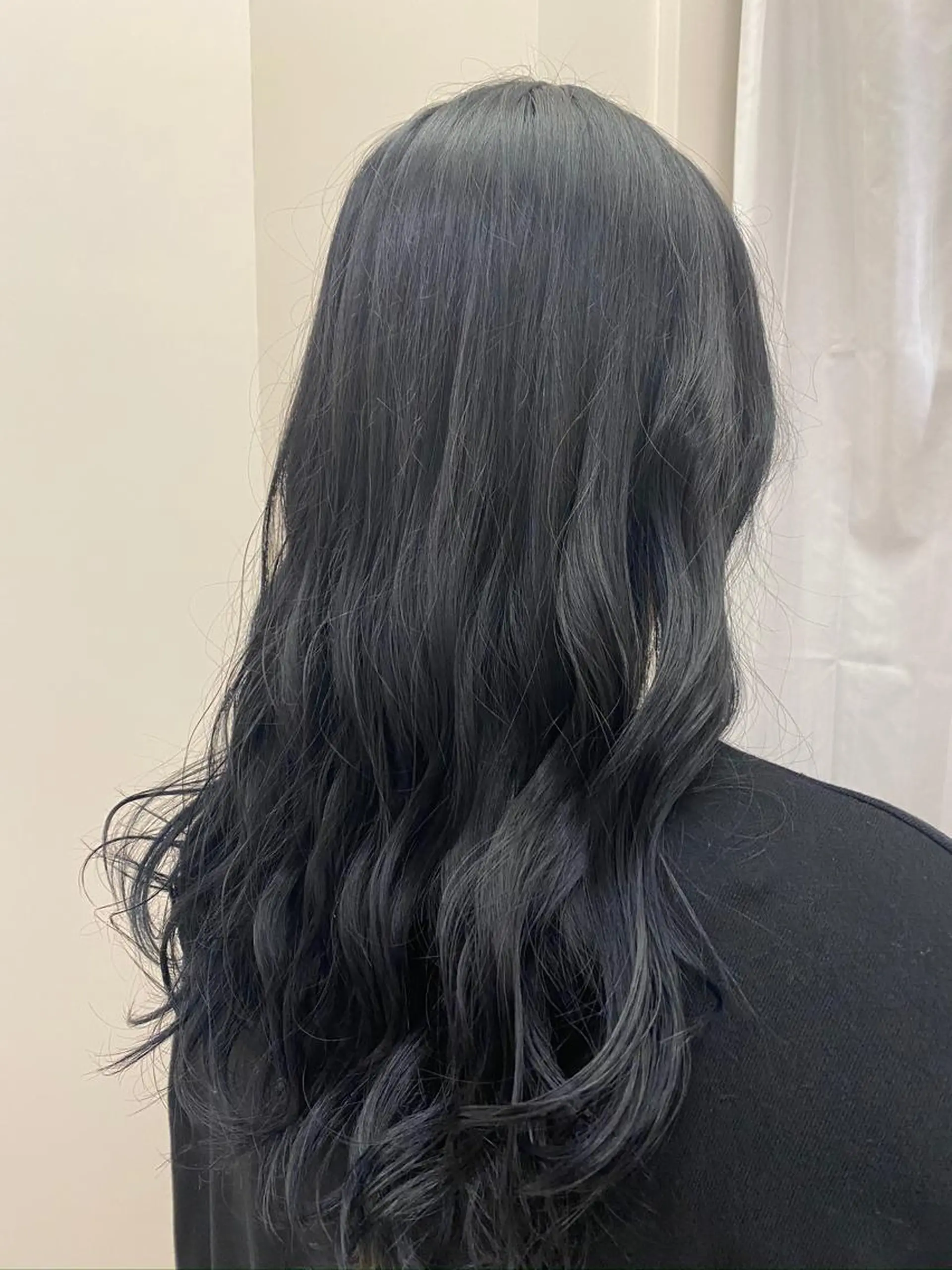 ロング カラー 黒髪 ブルーカラー ブルーブラック 似合わせスタイル 山本風太のヘアスタイル