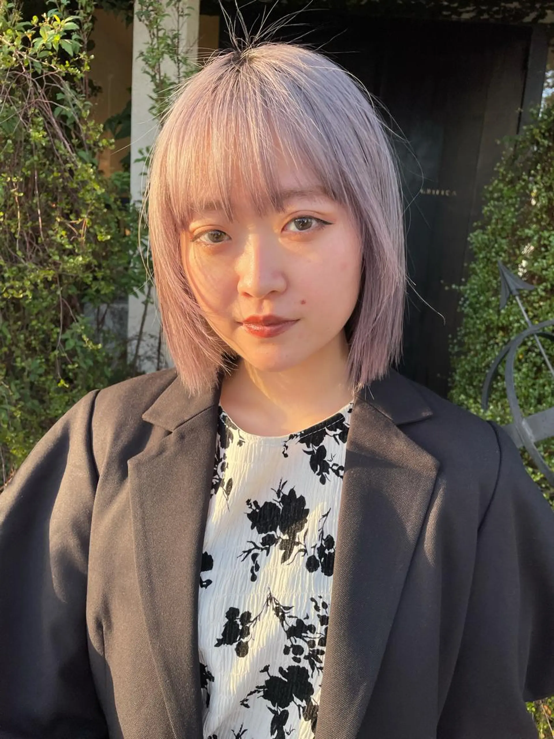 ミディアム カラー ブリーチ ヘアカラー アオキ リノのヘアスタイル