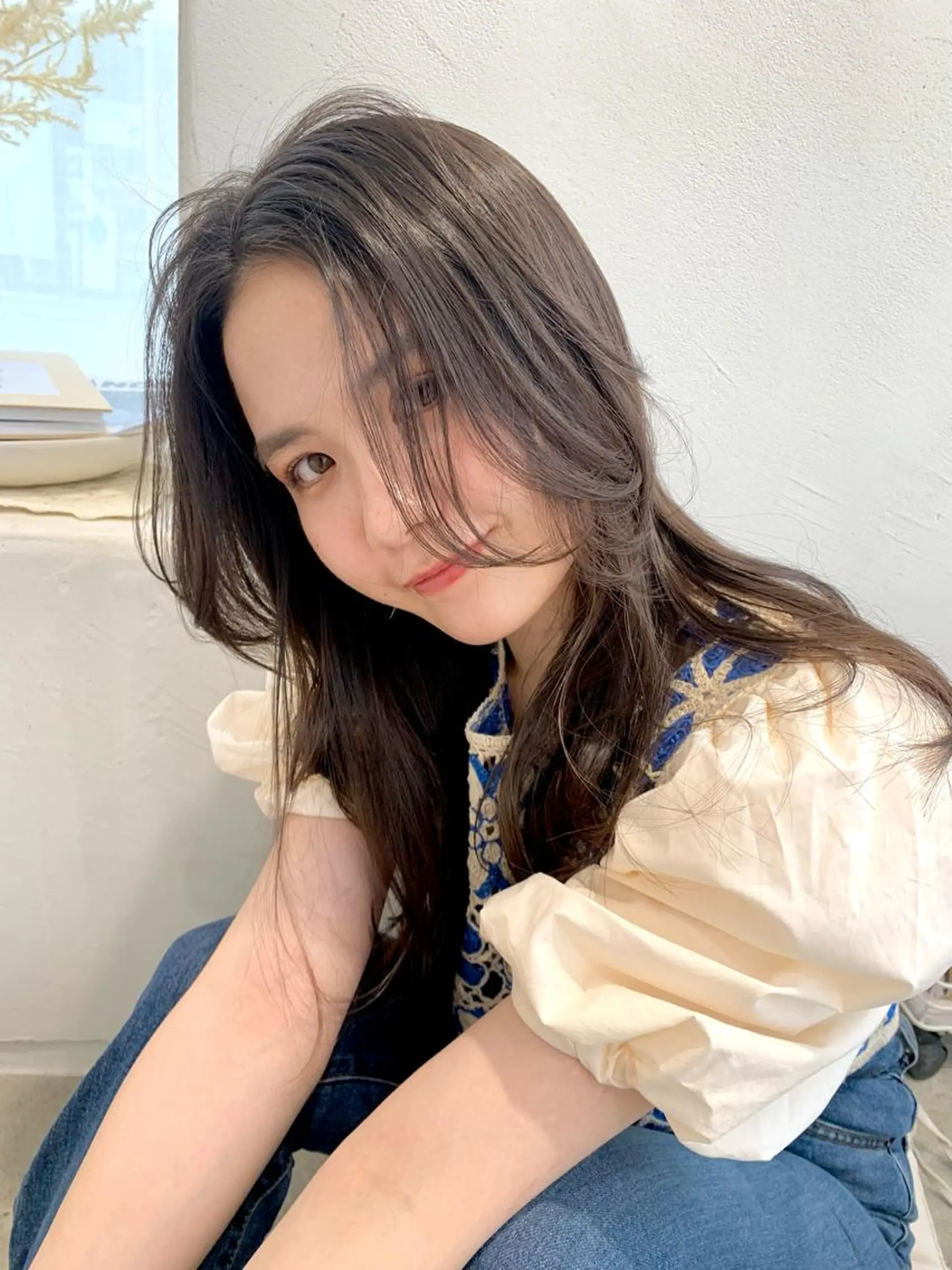 セミロング カラー ヘアカラー トリートメント ぱつっとボブ/ 小野あかねのヘアスタイル