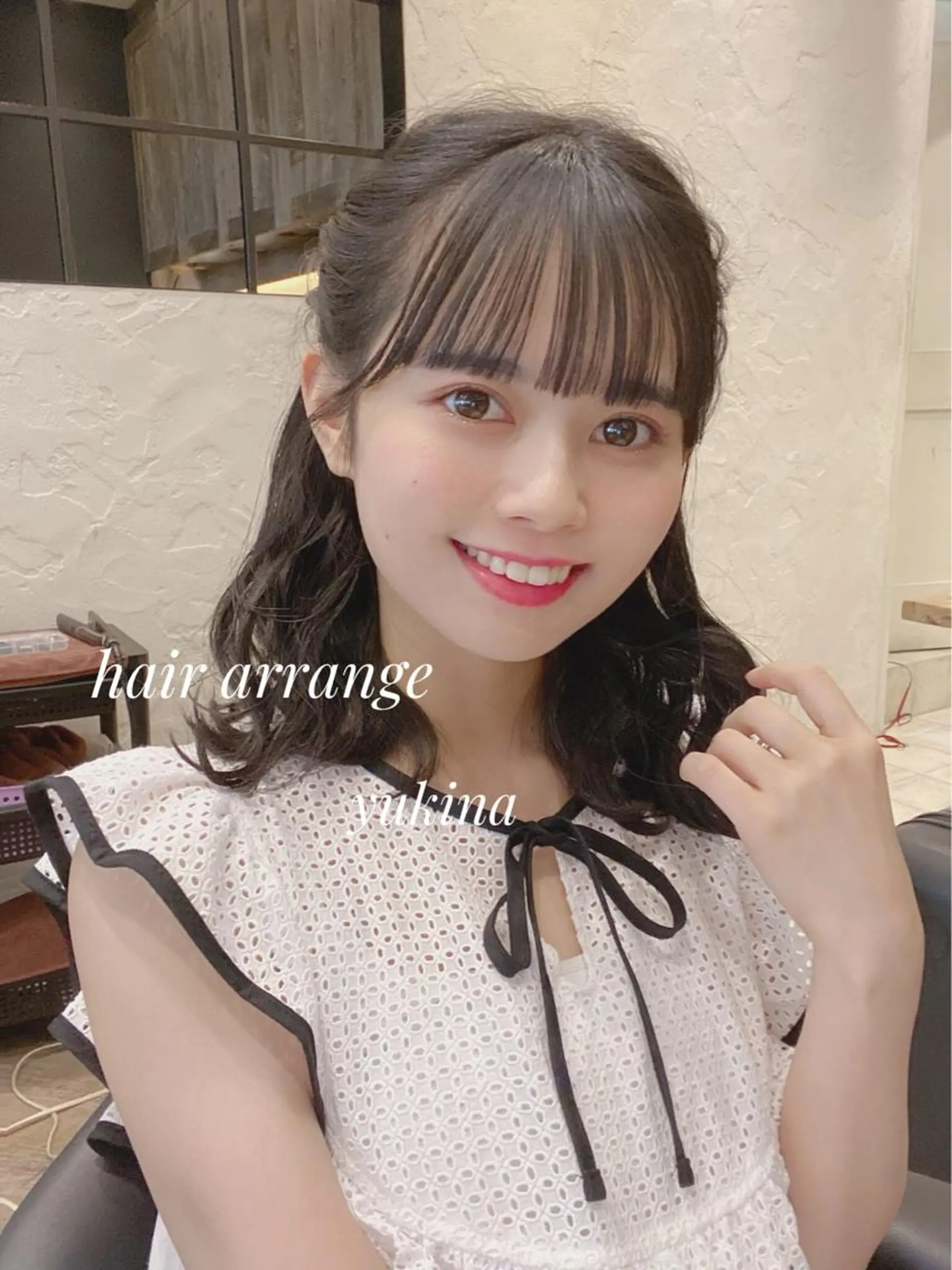 セミロング ヘアセット Hair Salon BOTTOMS所属・✨透明感ケアカラー✨ 長野ゆきなのヘアスタイル