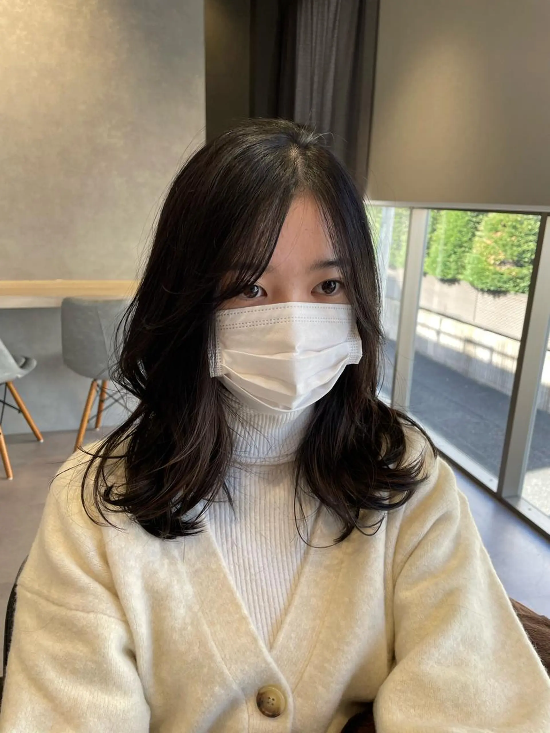 セミロング ボブ エギョモリ 外国人風カラー ハイライト 髪質改善 ヘアカラー 韓国風/オシャレ /縮毛矯正/滝口琴未のヘアスタイル