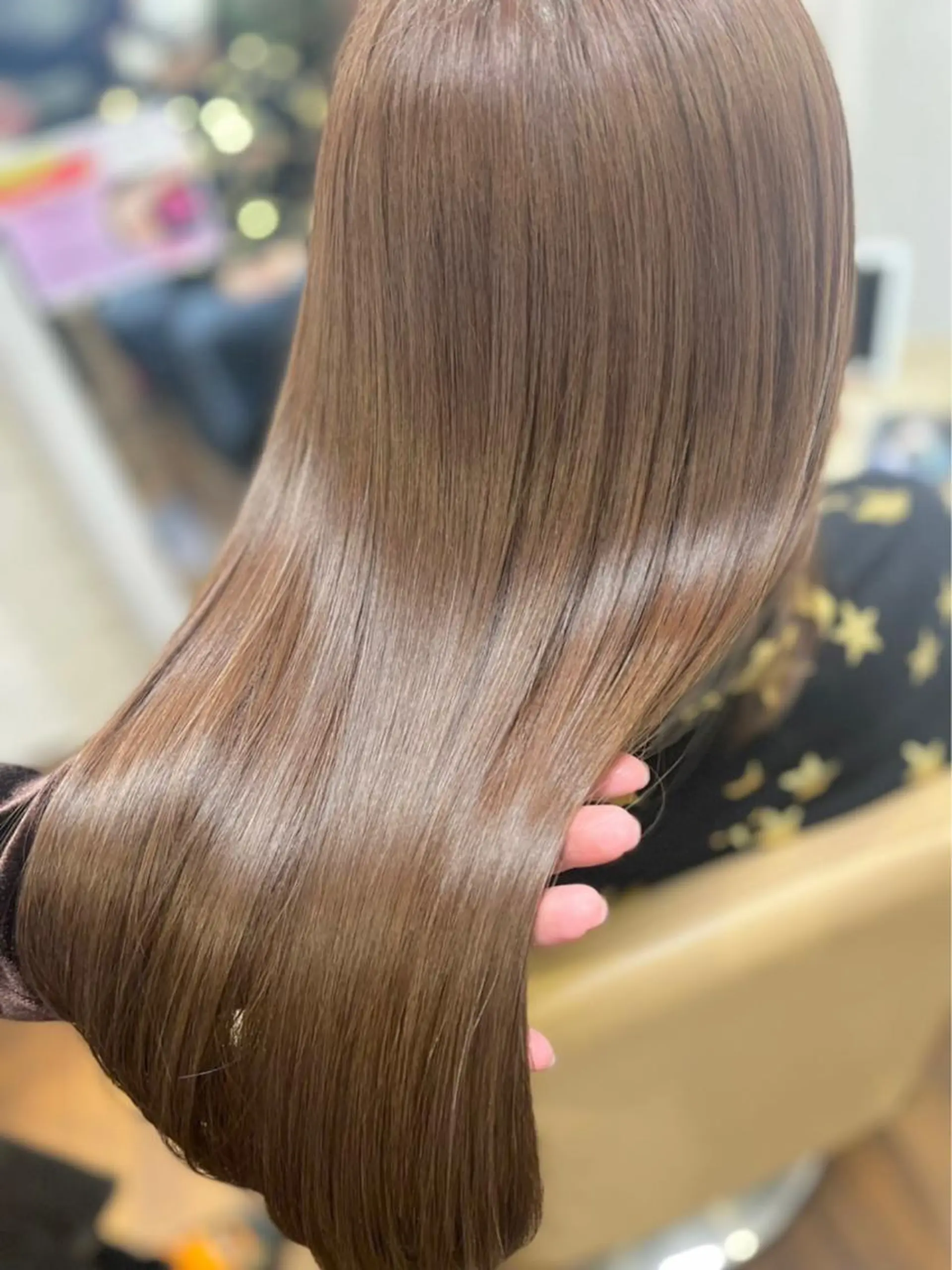 セミロング カラー トリートメント 桑原 菜摘のヘアスタイル