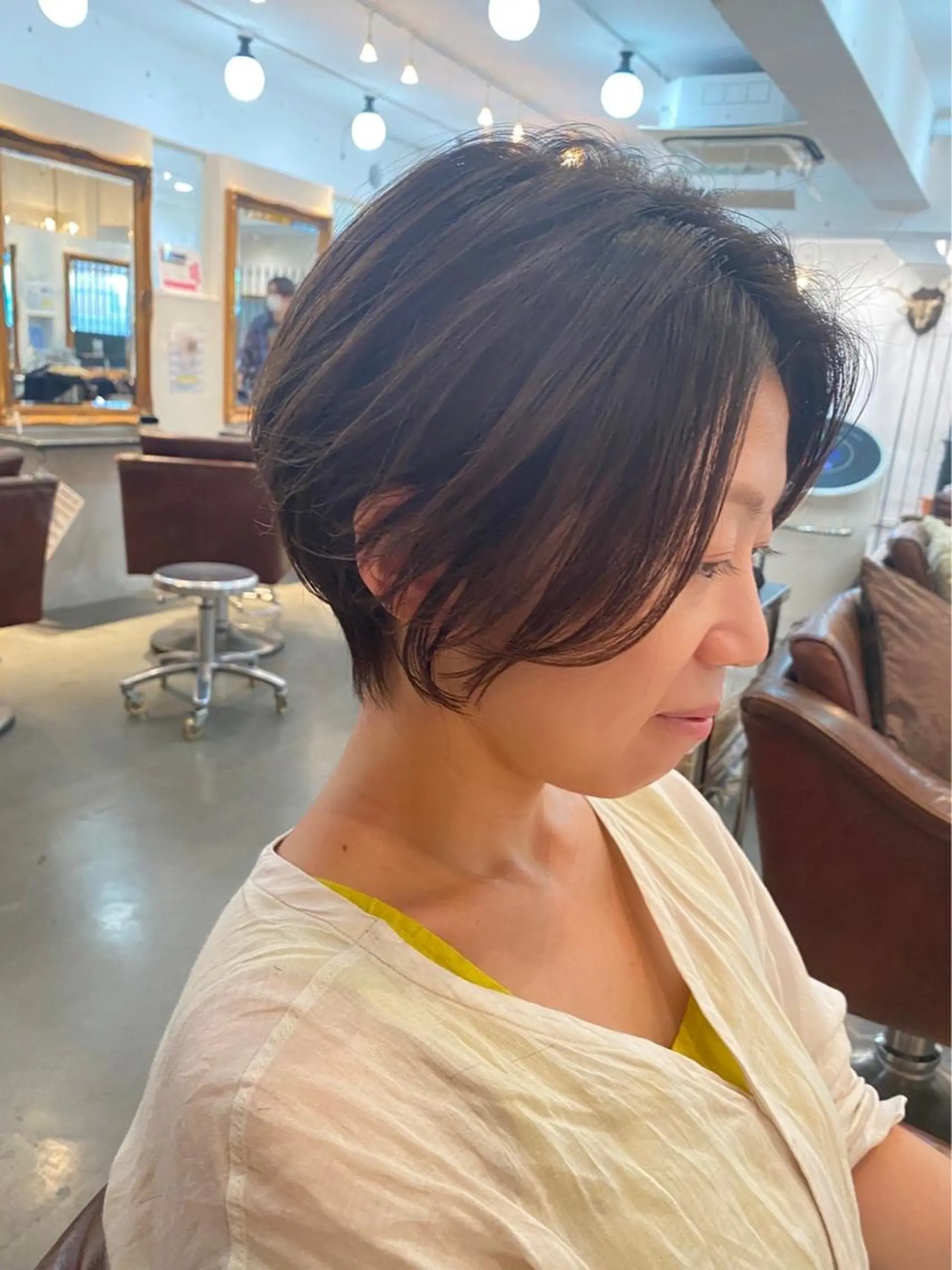ショート カラーが上手い 辻悠月のヘアスタイル