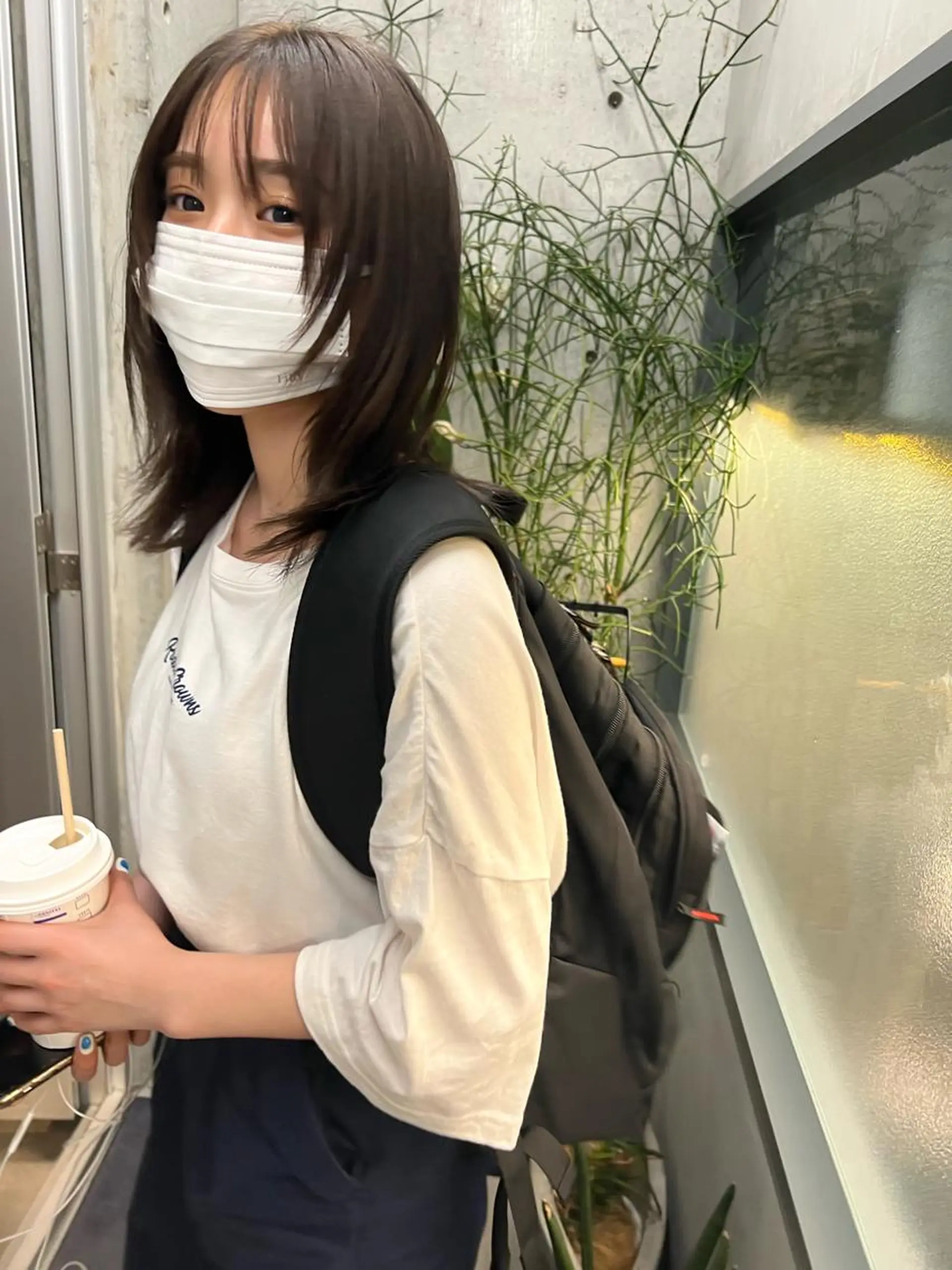 ミディアム 顔周りカット レイヤーカット ウルフカット カット ヘアカラー sakoda shunkiのヘアスタイル