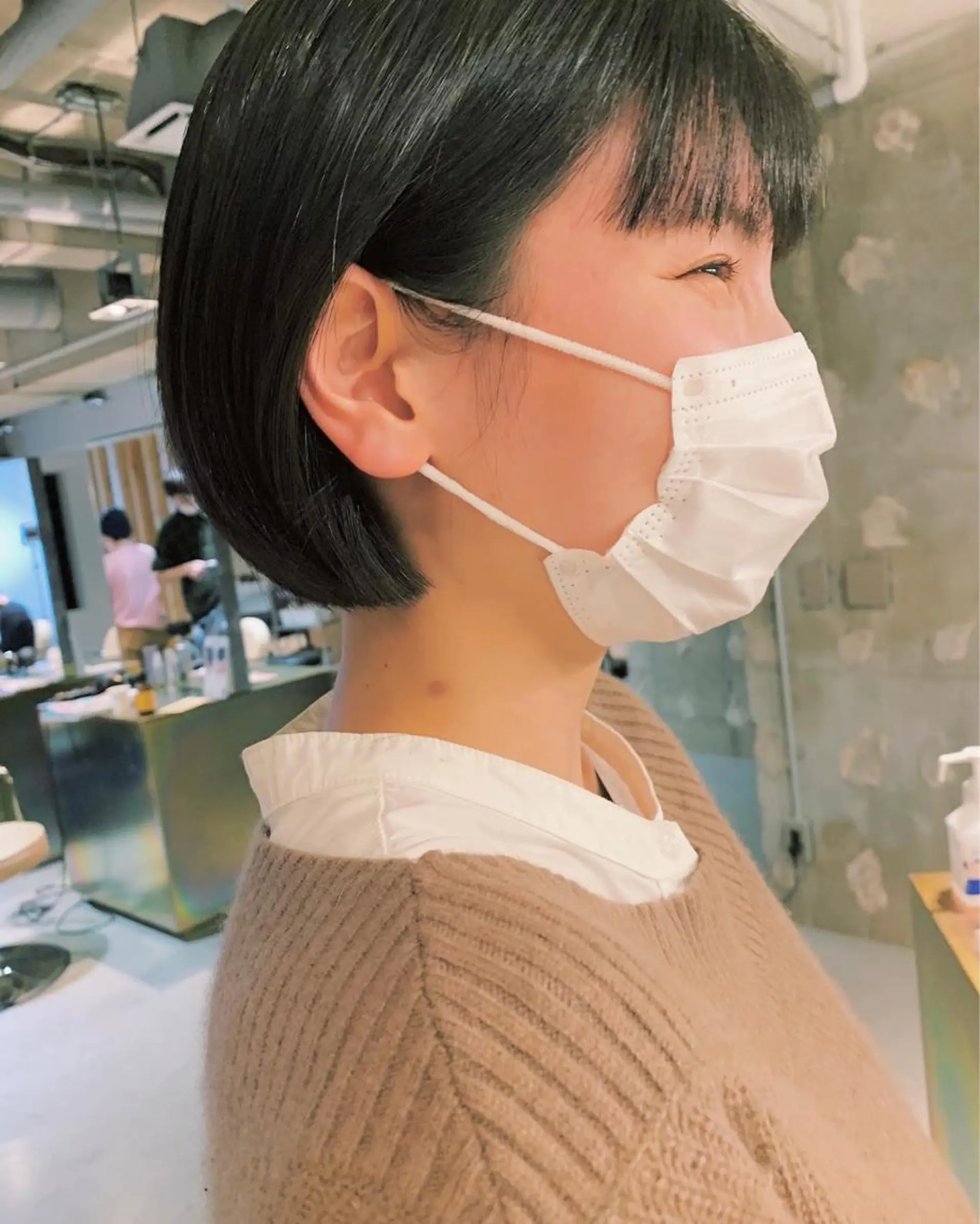 ショート パーマ 髪質改善 ストレートパーマ tension 【テンション】のヘアスタイル