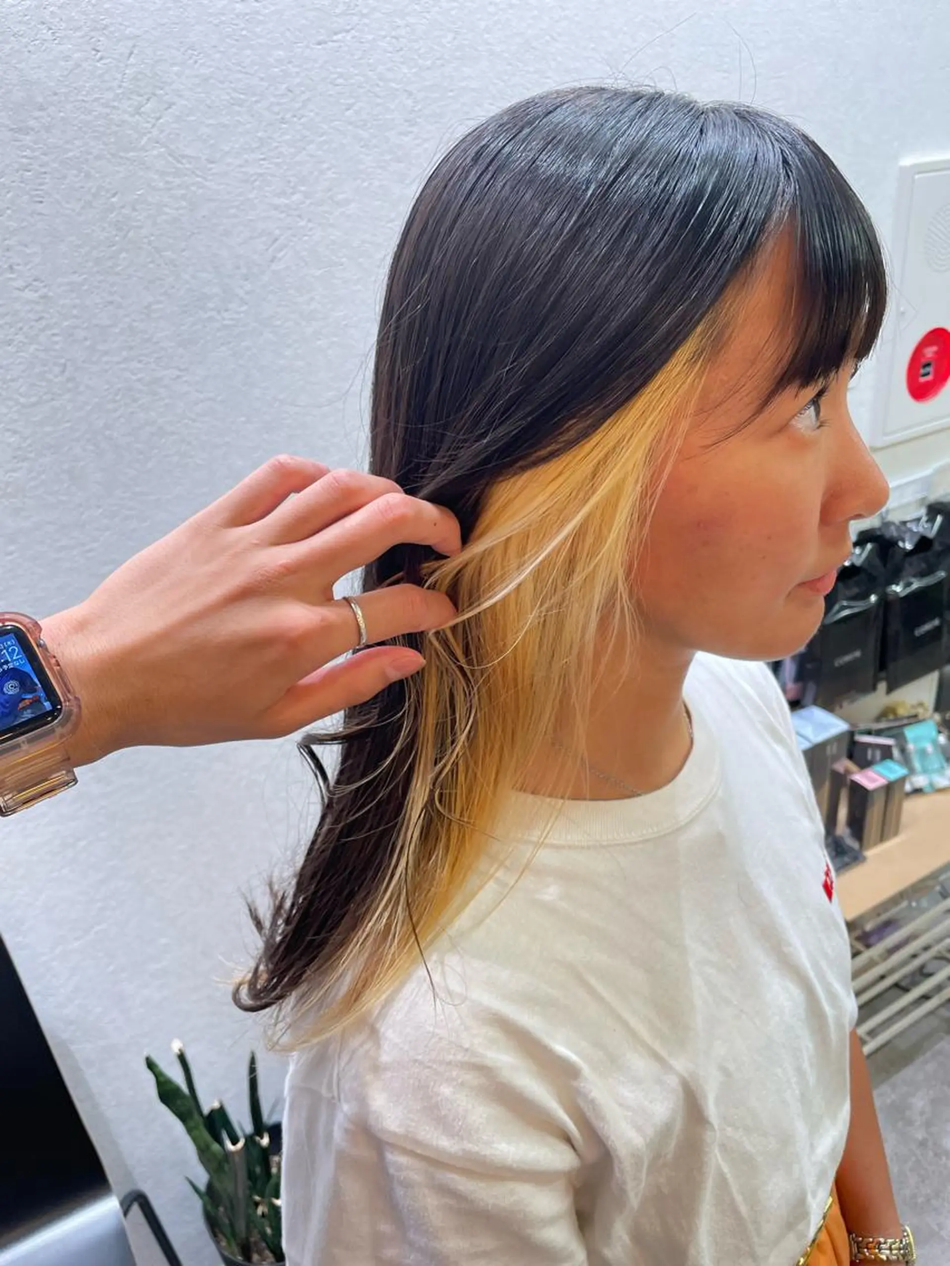 ロング カラー ヘアカラー トリートメント ブリーチ/ハイトーン 🌏💊RAINEのヘアスタイル