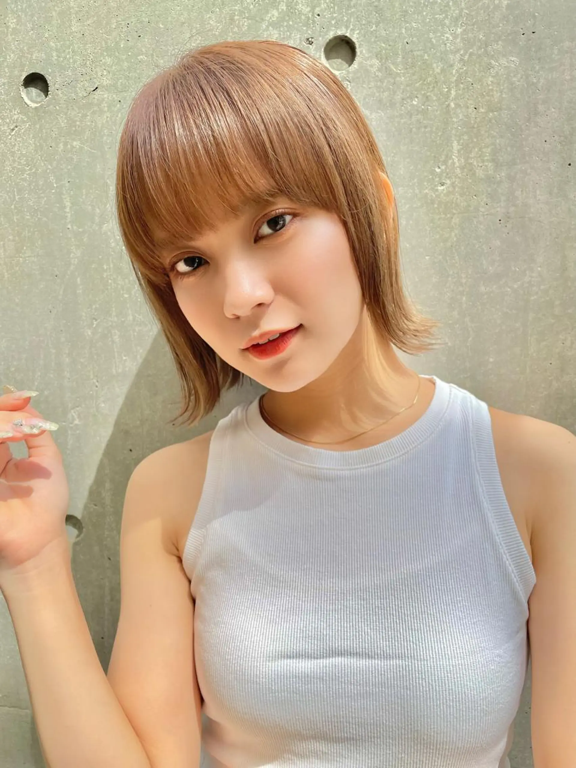 ショート カラー 髪質改善 中川　翔のヘアスタイル