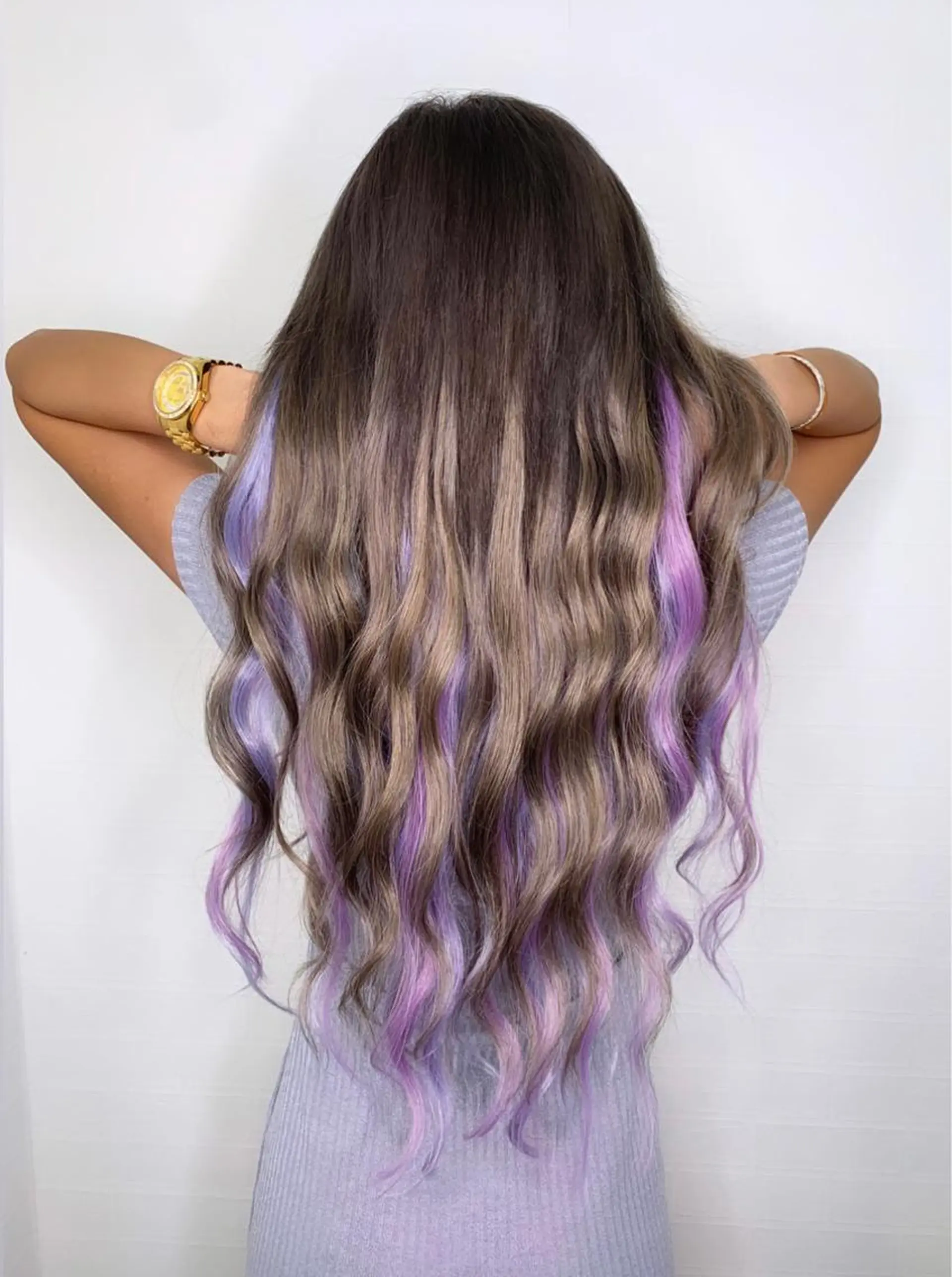 ロング カラー エクステ ヘアカラー エクステ 🧠U-topia 西村彩🧠のヘアスタイル