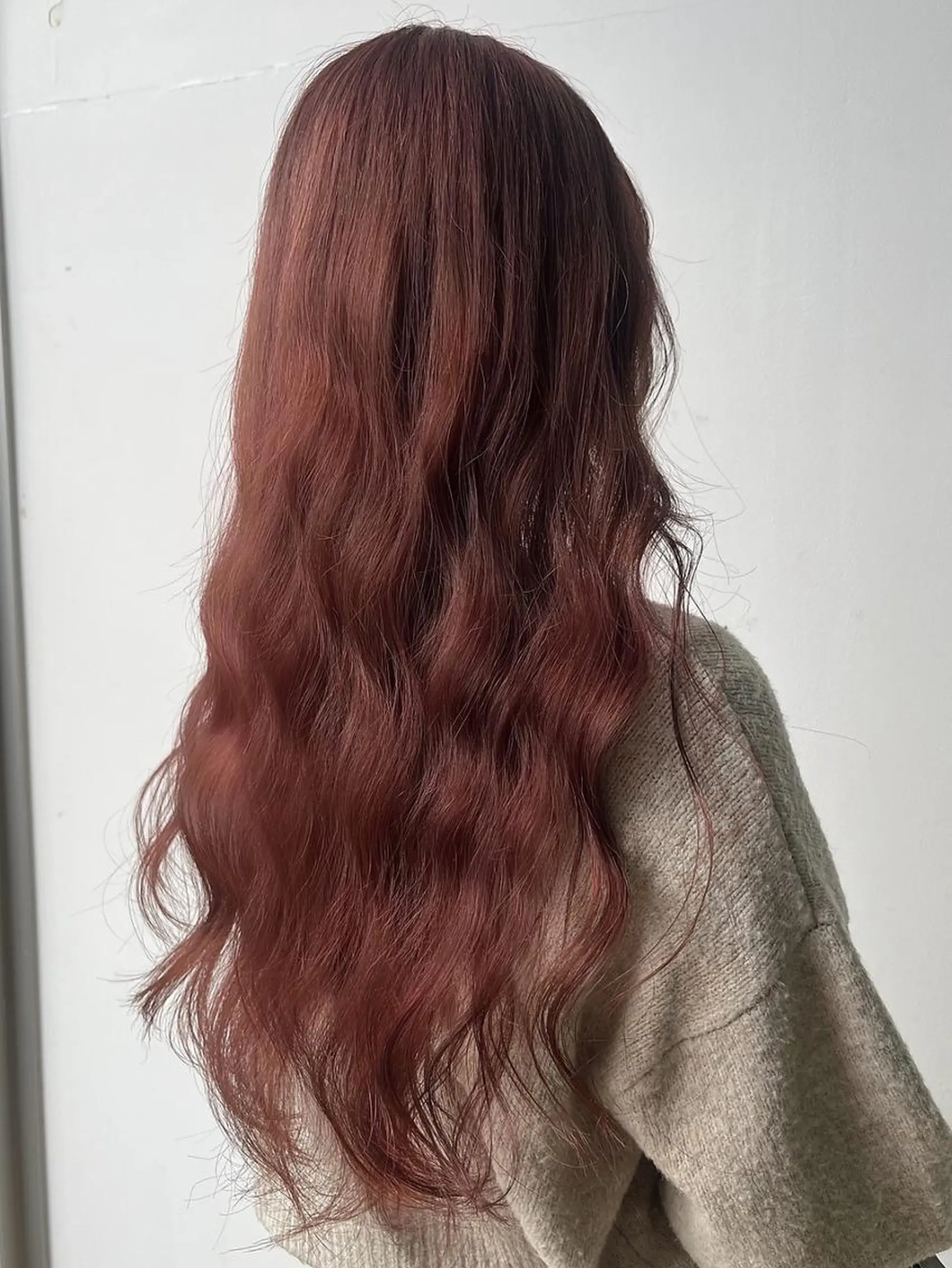 ロング カット ヘアカラー トリートメント momoca/松本/ 暖色カラー/ボブのヘアスタイル