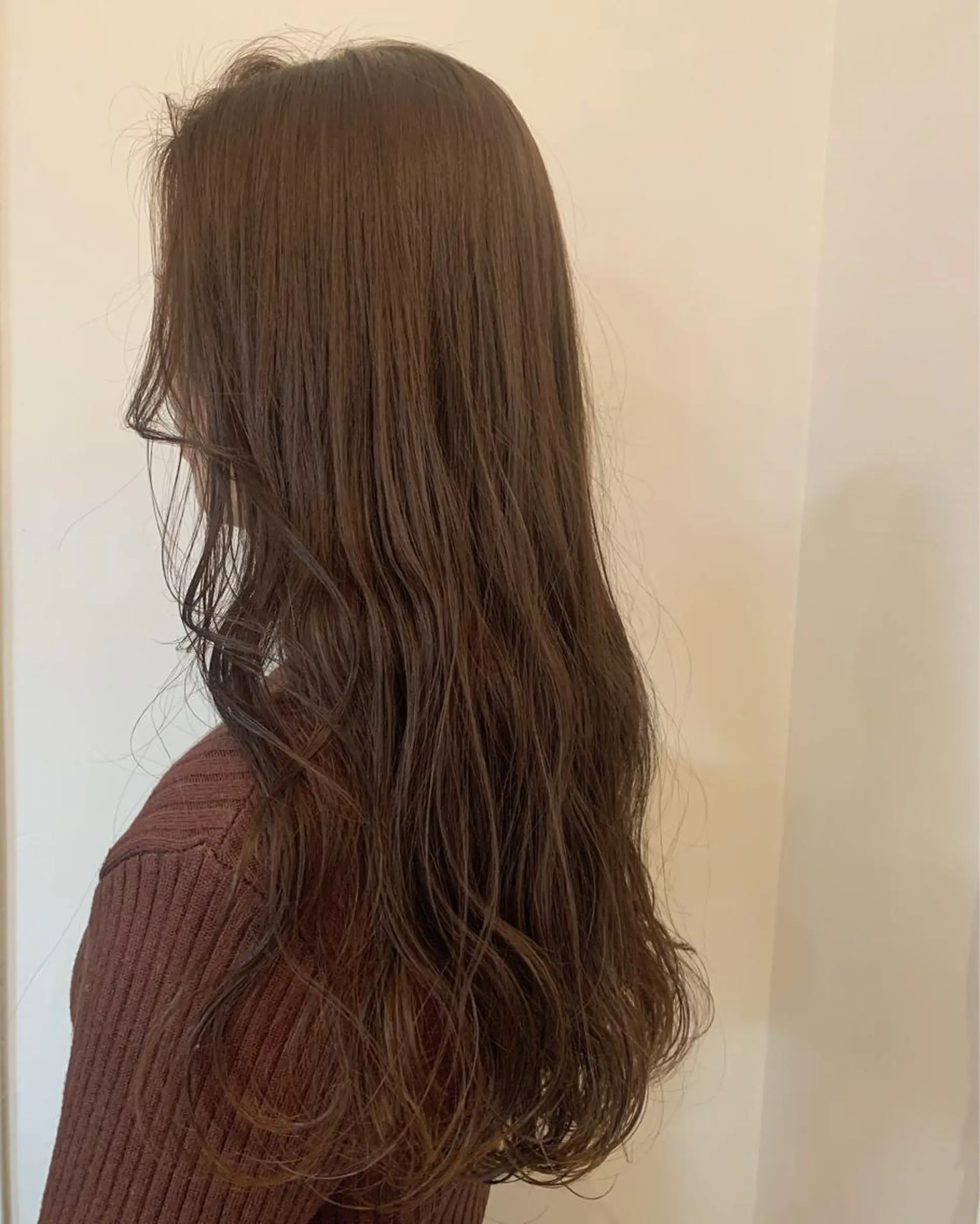 ロング カラー カット パーマ トリートメント まろやか透明感カラー ♡MANAのヘアスタイル