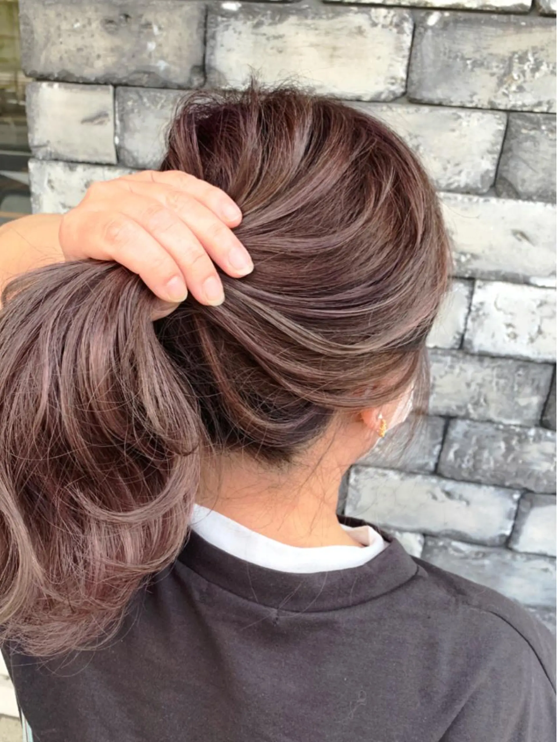 セミロング 3Dハイライト ハイライト ヘアカラー トリートメント ヘアセット ❤️千葉県代表❤️ 店長❤️柿本翔一朗のヘアスタイル