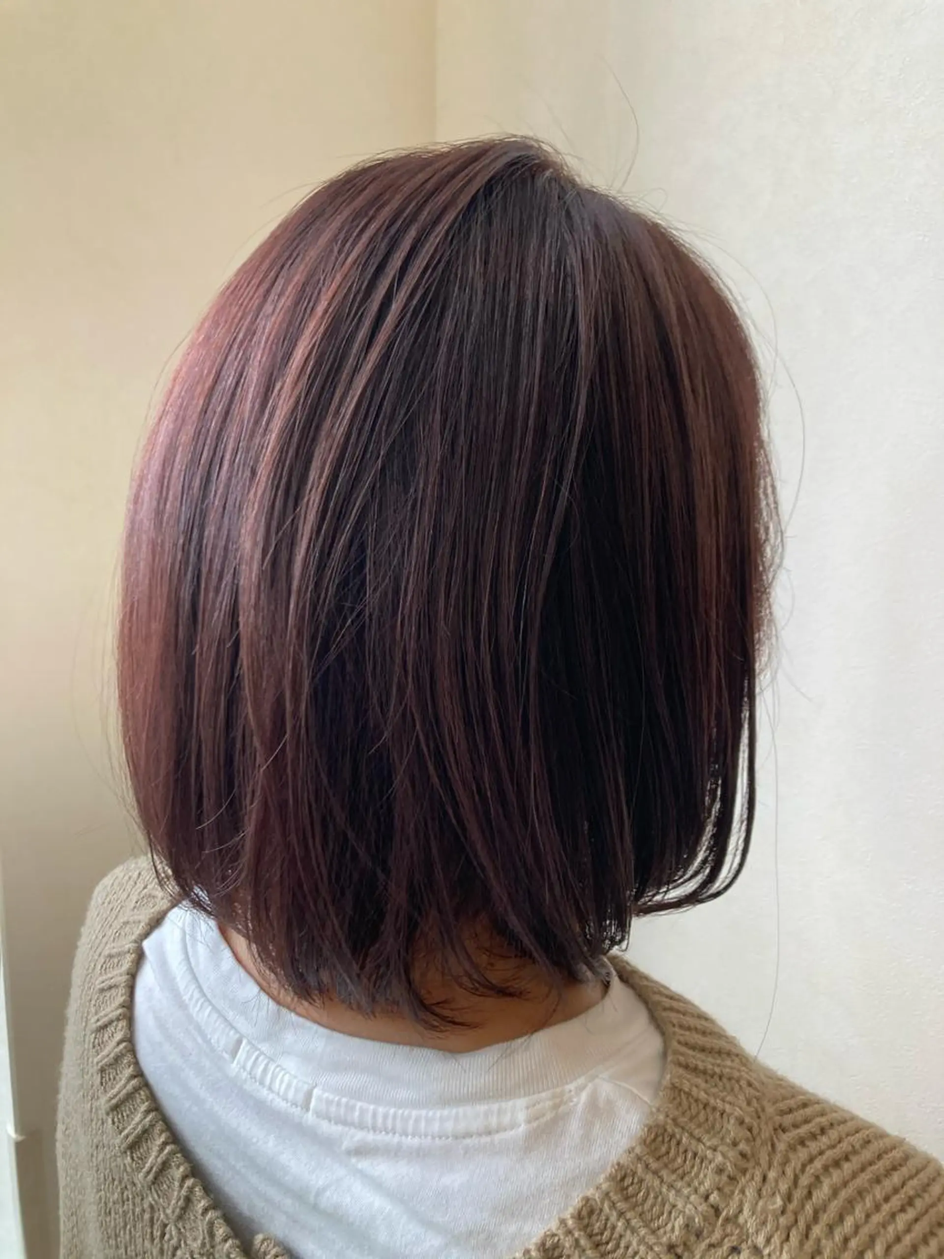 ミディアム ピンクブラウン Naka haraのヘアスタイル