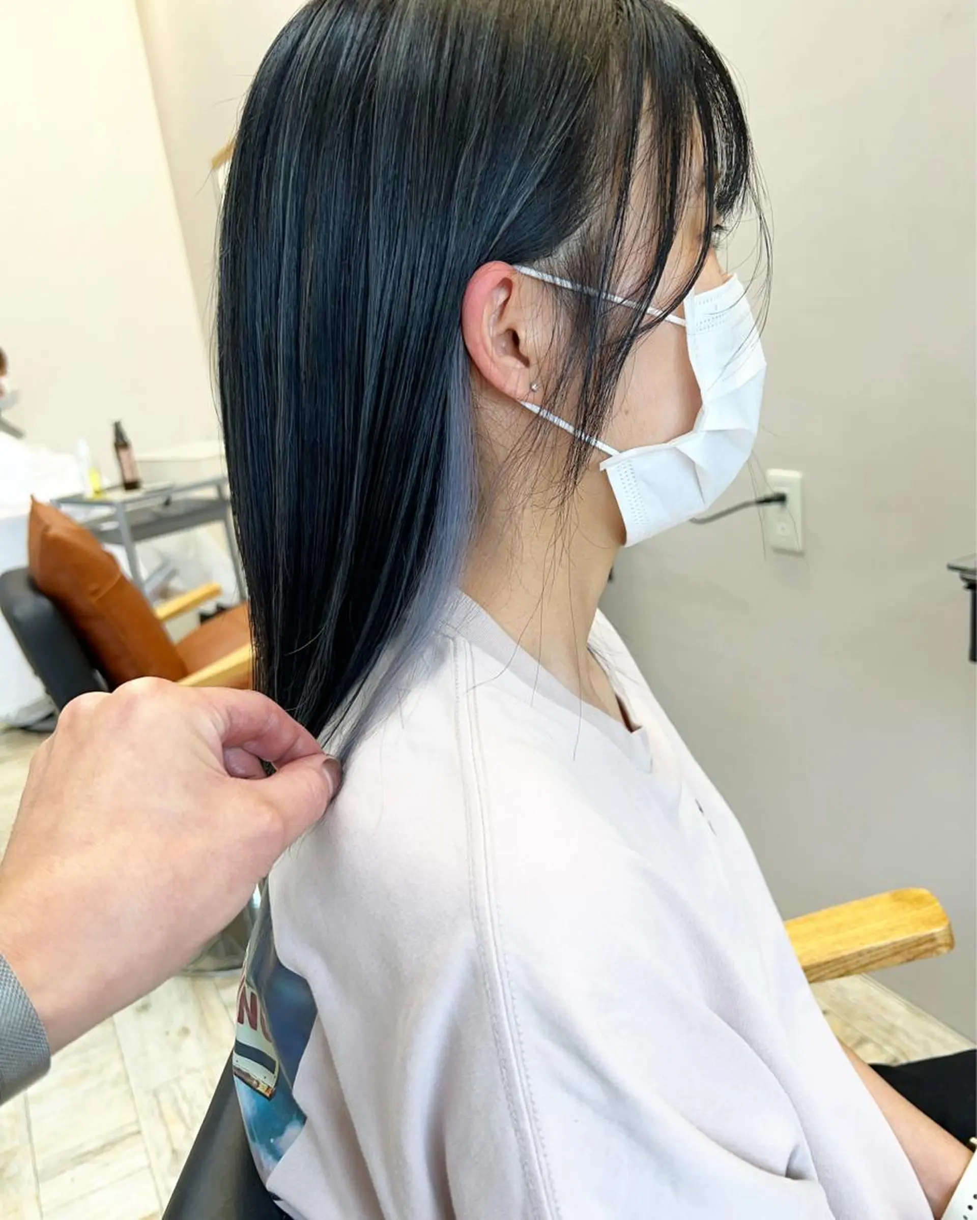 ミディアム テトネ タカシのヘアスタイル