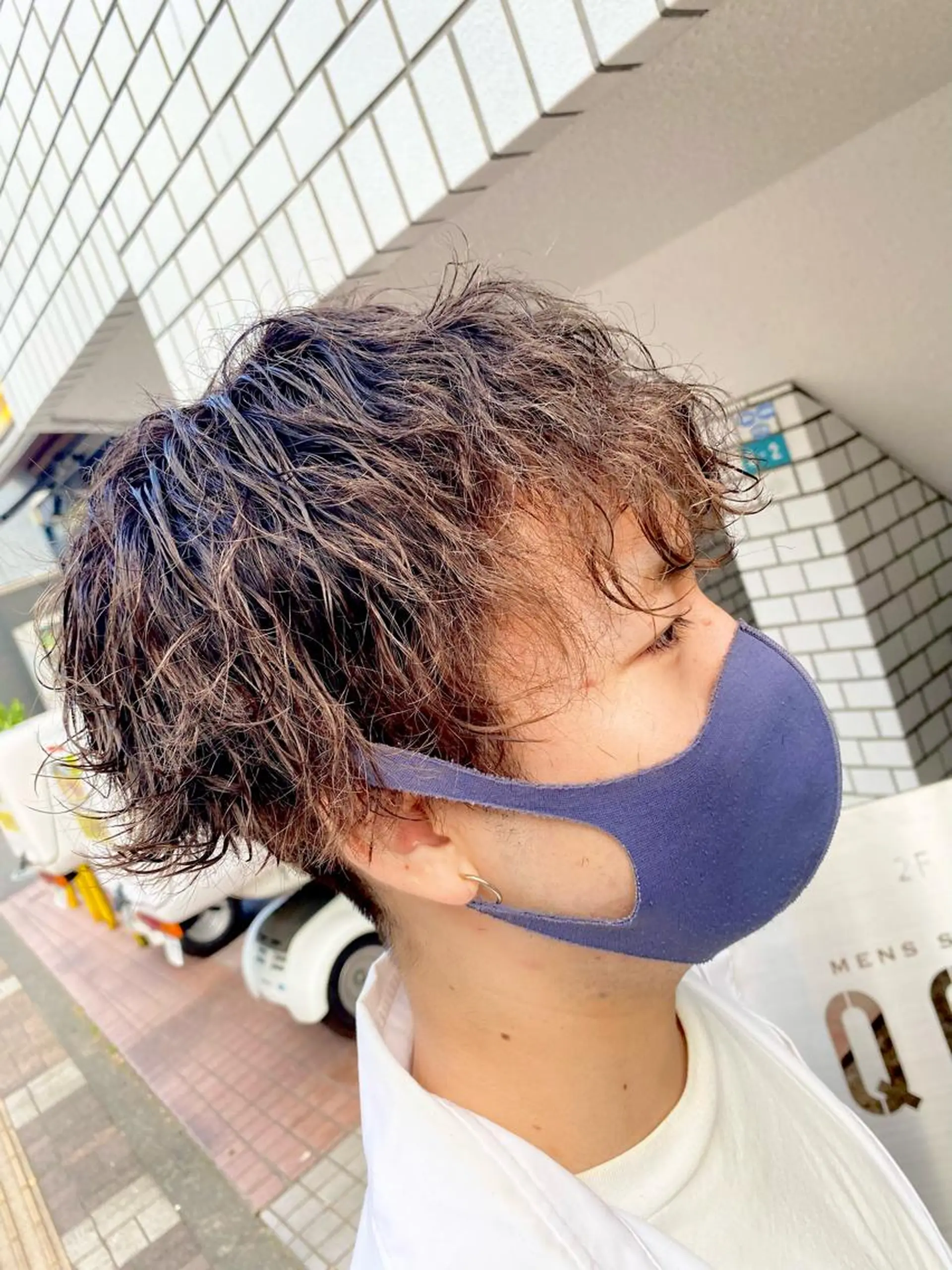 メンズ メンズブリーチカラー /パーマ ごーた立川のヘアスタイル