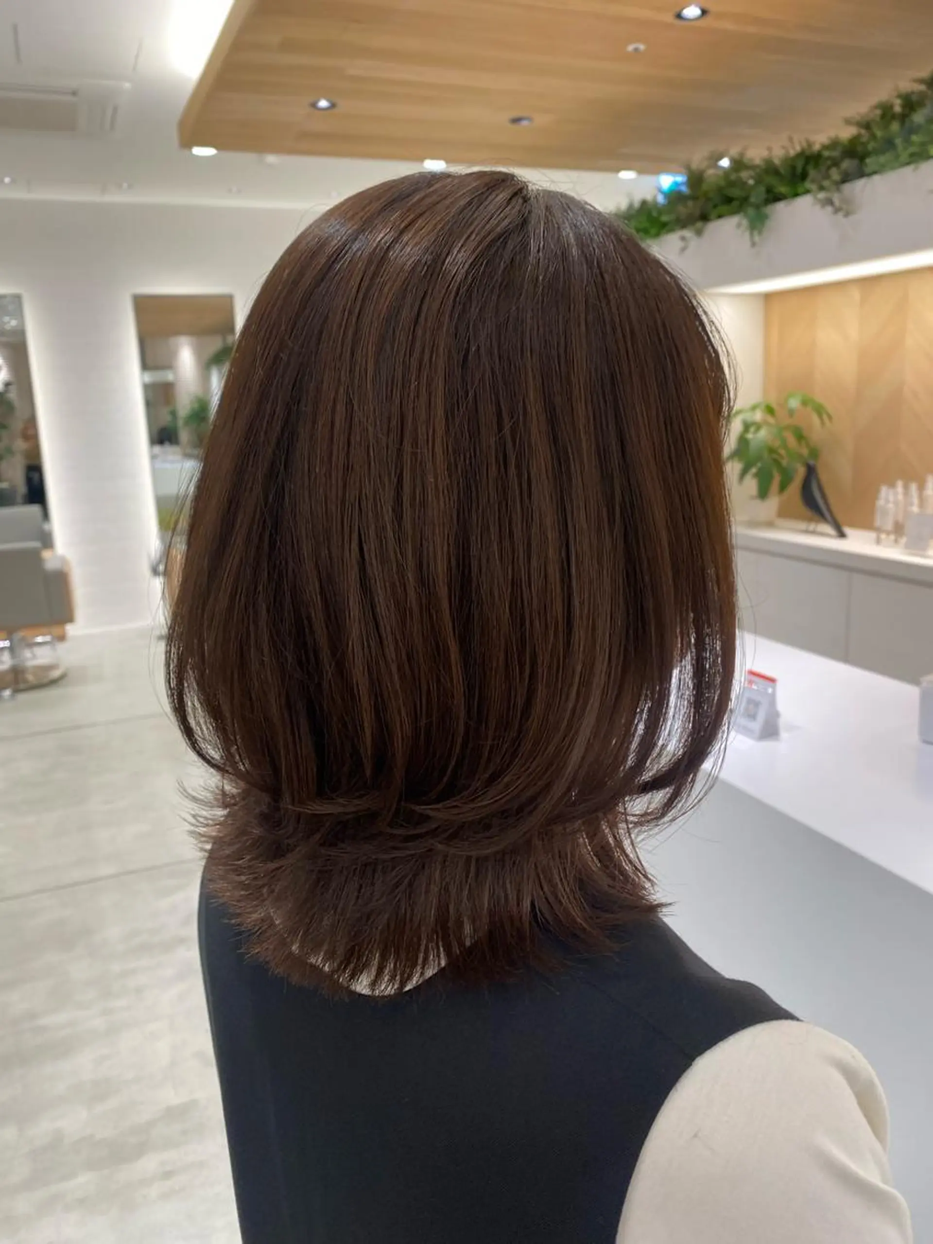 ミディアム くびれヘア 銀座/髪質改善/韓国 カラー🍓原田侑依のヘアスタイル