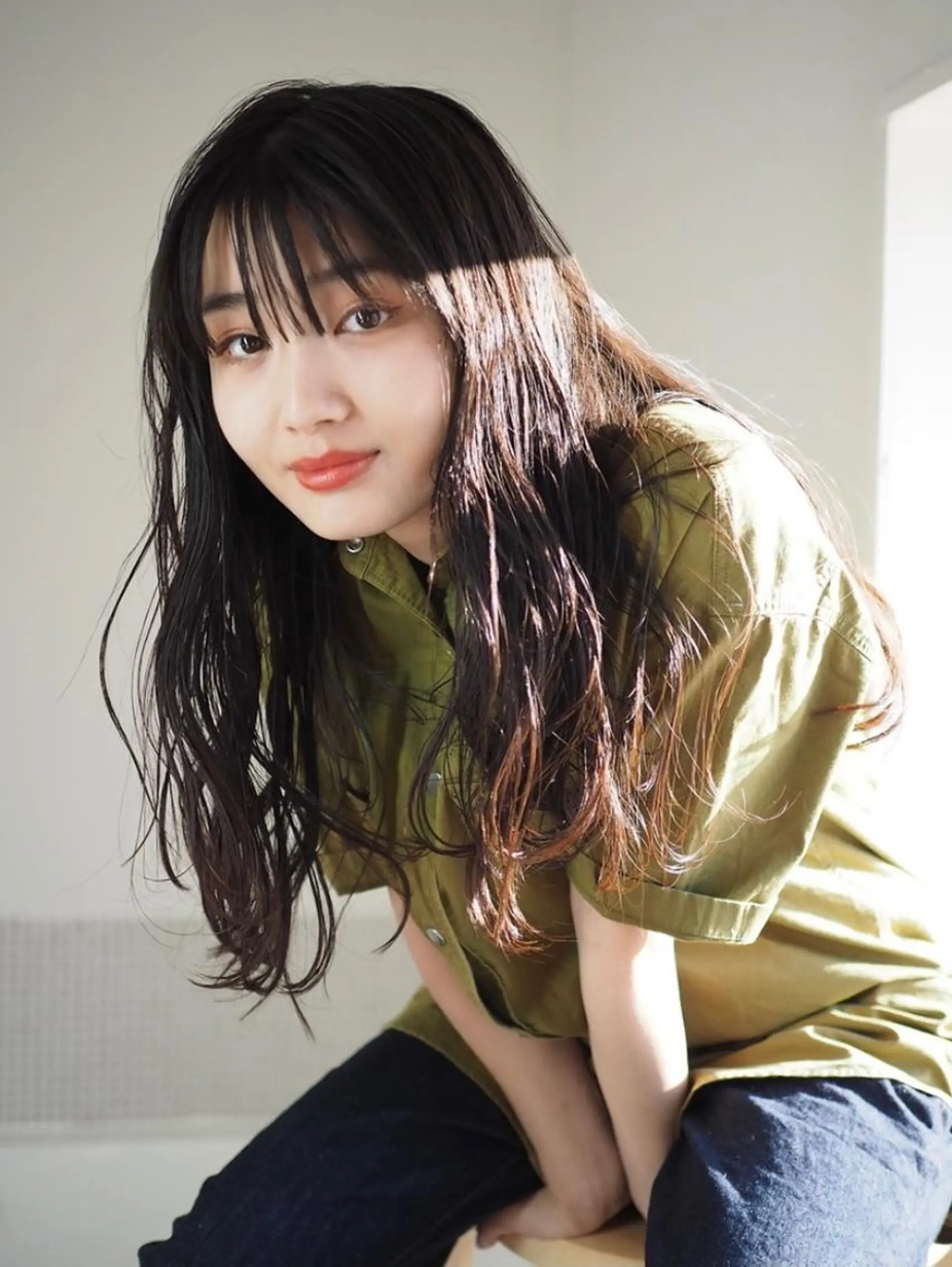 ロング カット ヘアカラー NATUREL 本田風のヘアスタイル