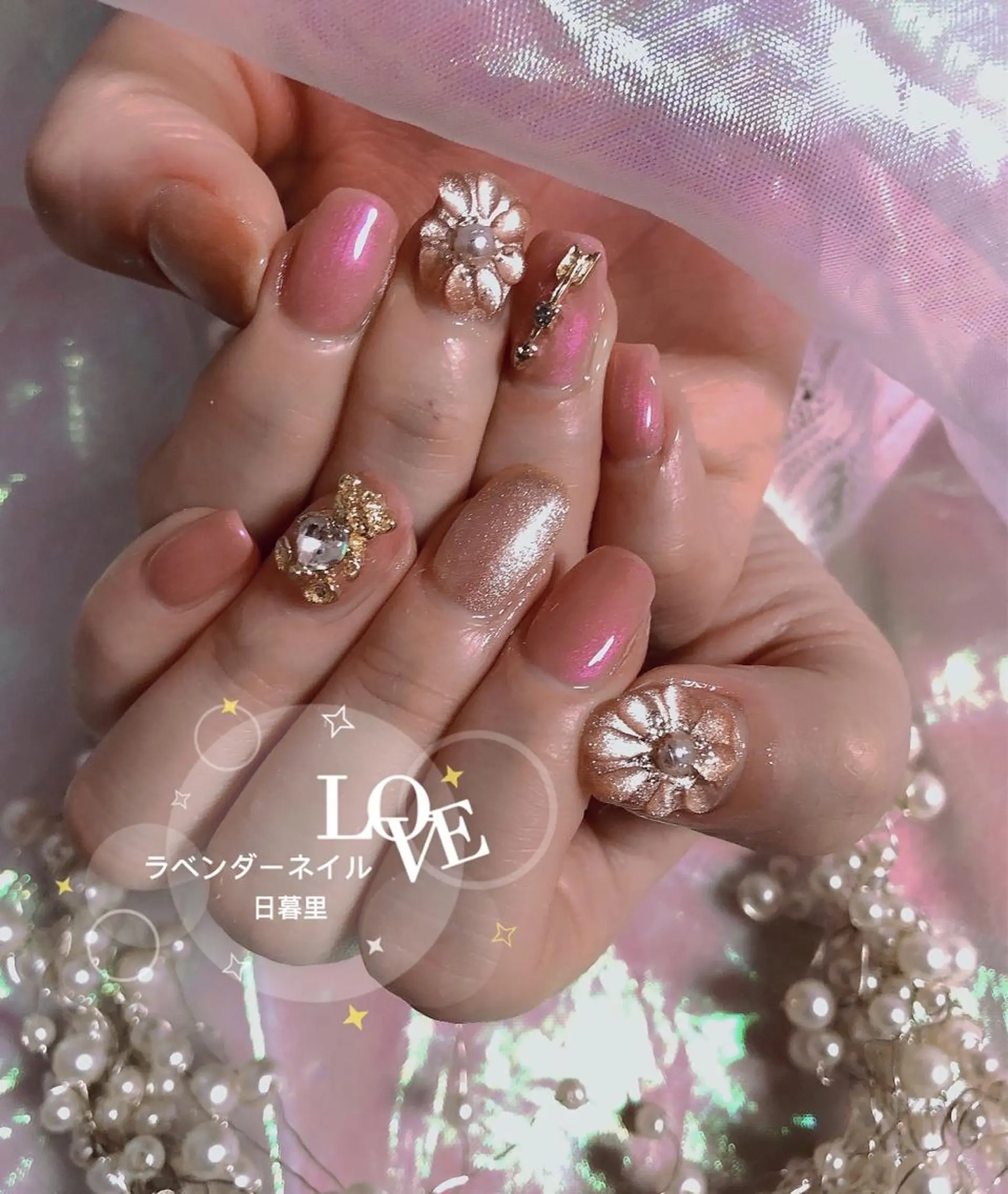 ネイル ラベンダー💖日暮里 ルル💖ネイルのネイルデザイン