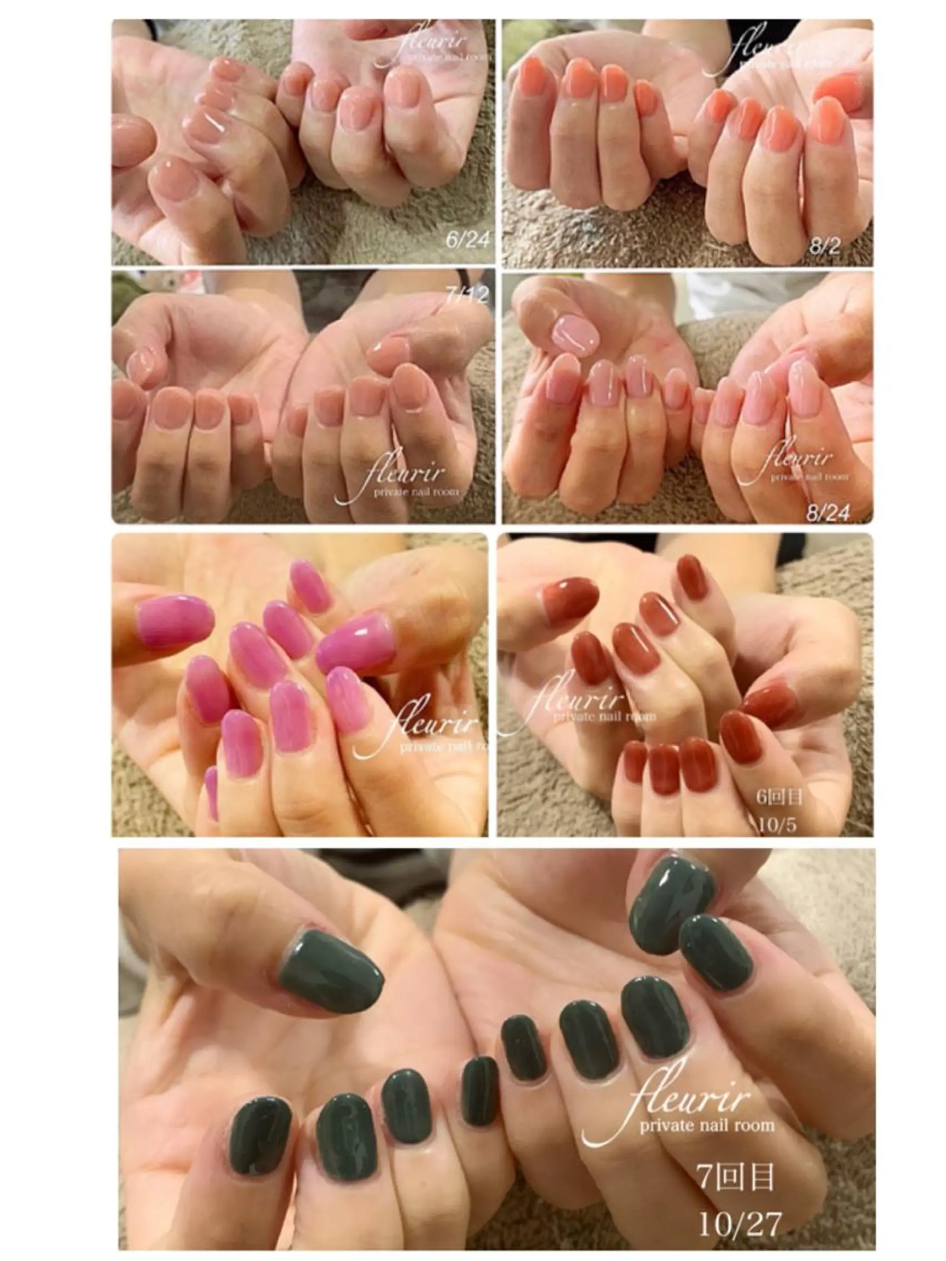 ネイル アートネイル クリアネイル ジェルネイル 卒業式 ハンドネイル フルリール 【プライベートサロンのネイルデザイン