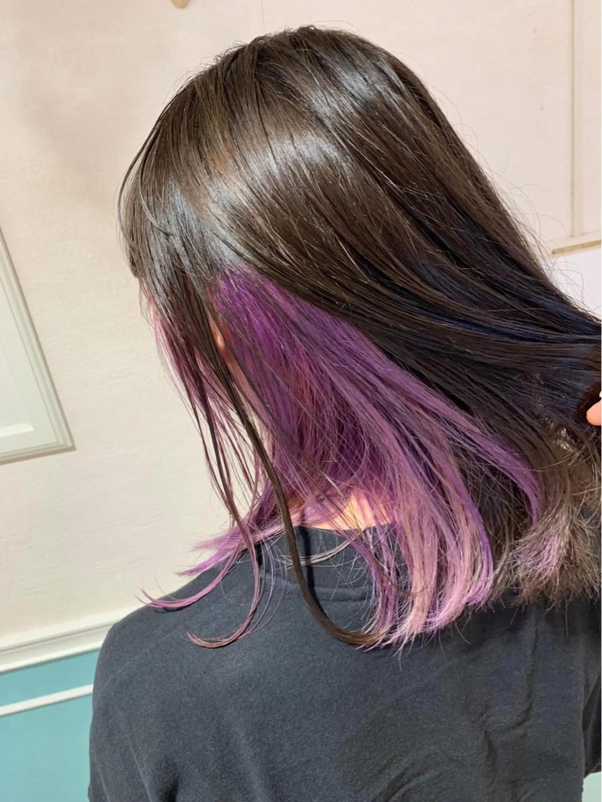 セミロング ヘアカラー トリートメント ダブルカラー /垣尾颯大のヘアスタイル