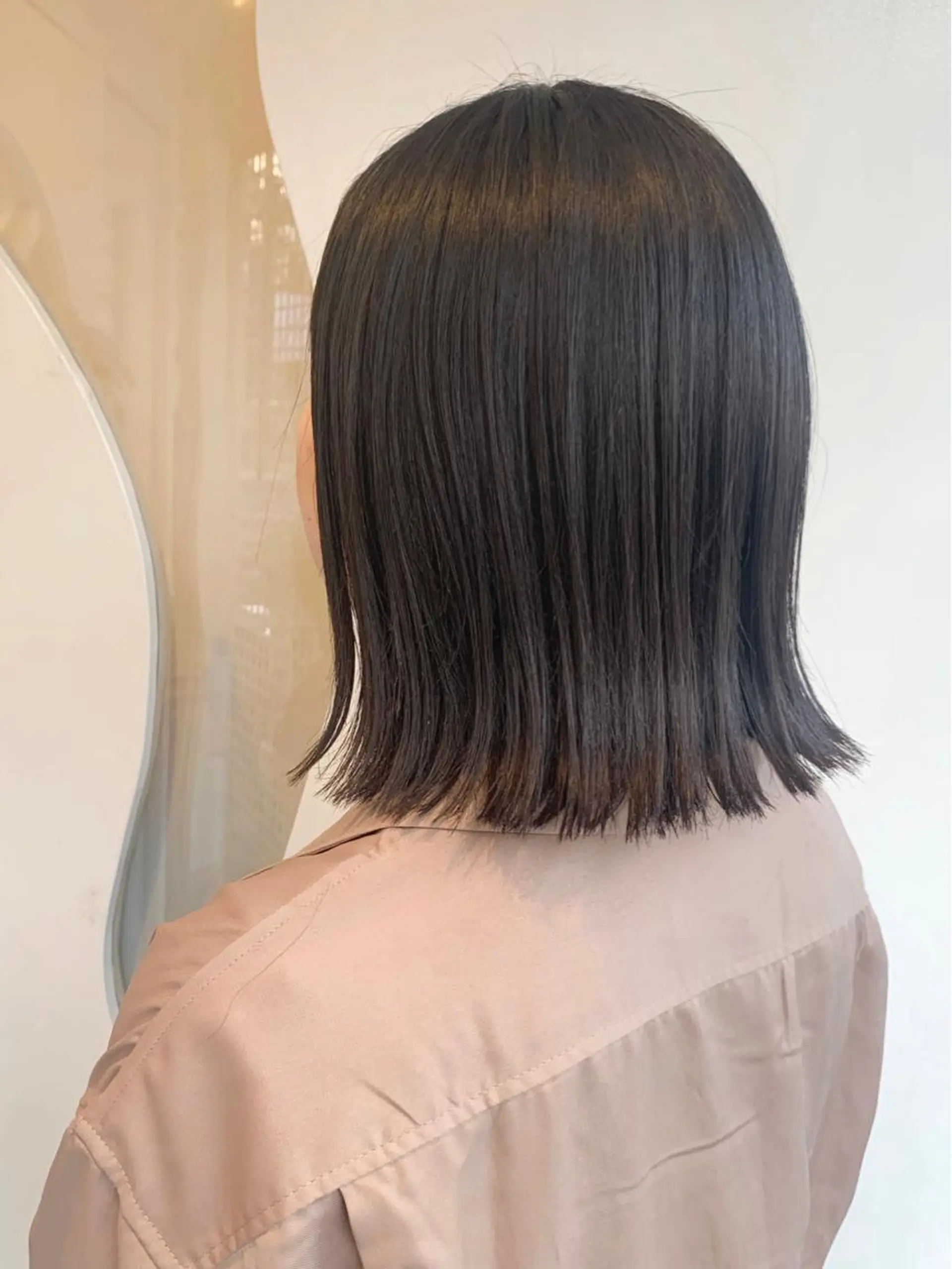 ミディアム 切りっぱなしボブ ボブ 学生 【ボブ/個室サロン】 癒し空間mimuraのヘアスタイル