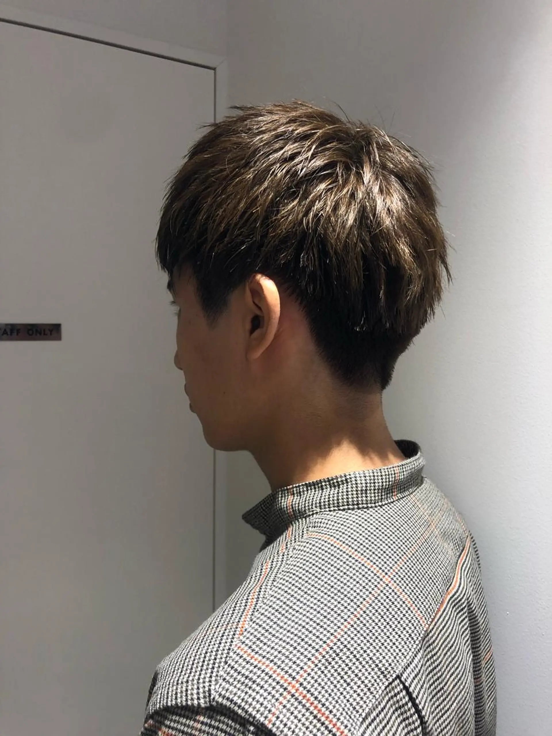 ショート カラー ブラウンカラー ダブルカラー HOLON池袋所属・ウルフカット ハッシュカット/七海のヘアスタイル