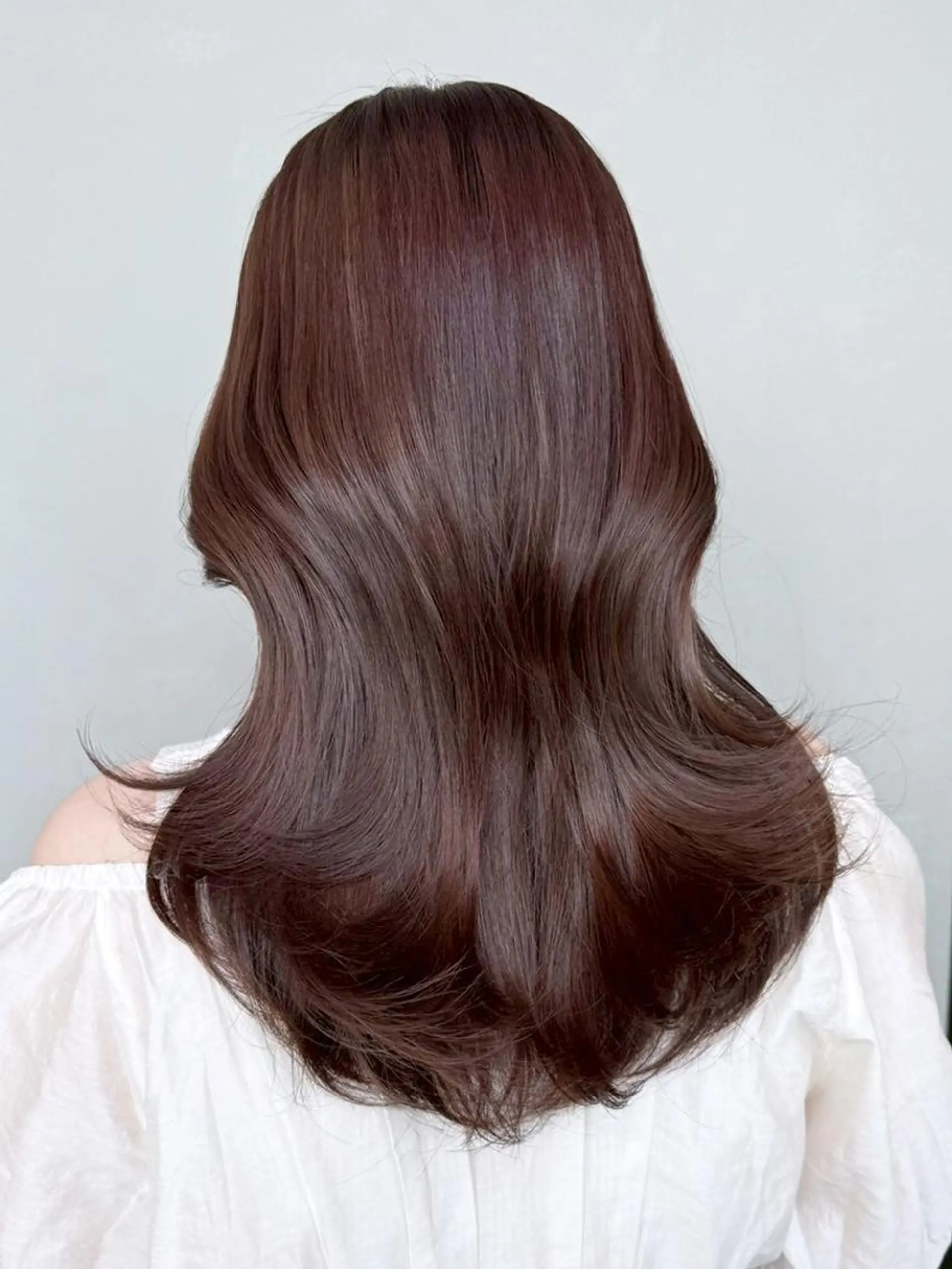 ミディアム カラー 顔まわりレイヤー 顔周りカット 韓国風ヘア レイヤーカット カット ヘアカラー トリートメント ITbyALBUM 松戸のヘアスタイル