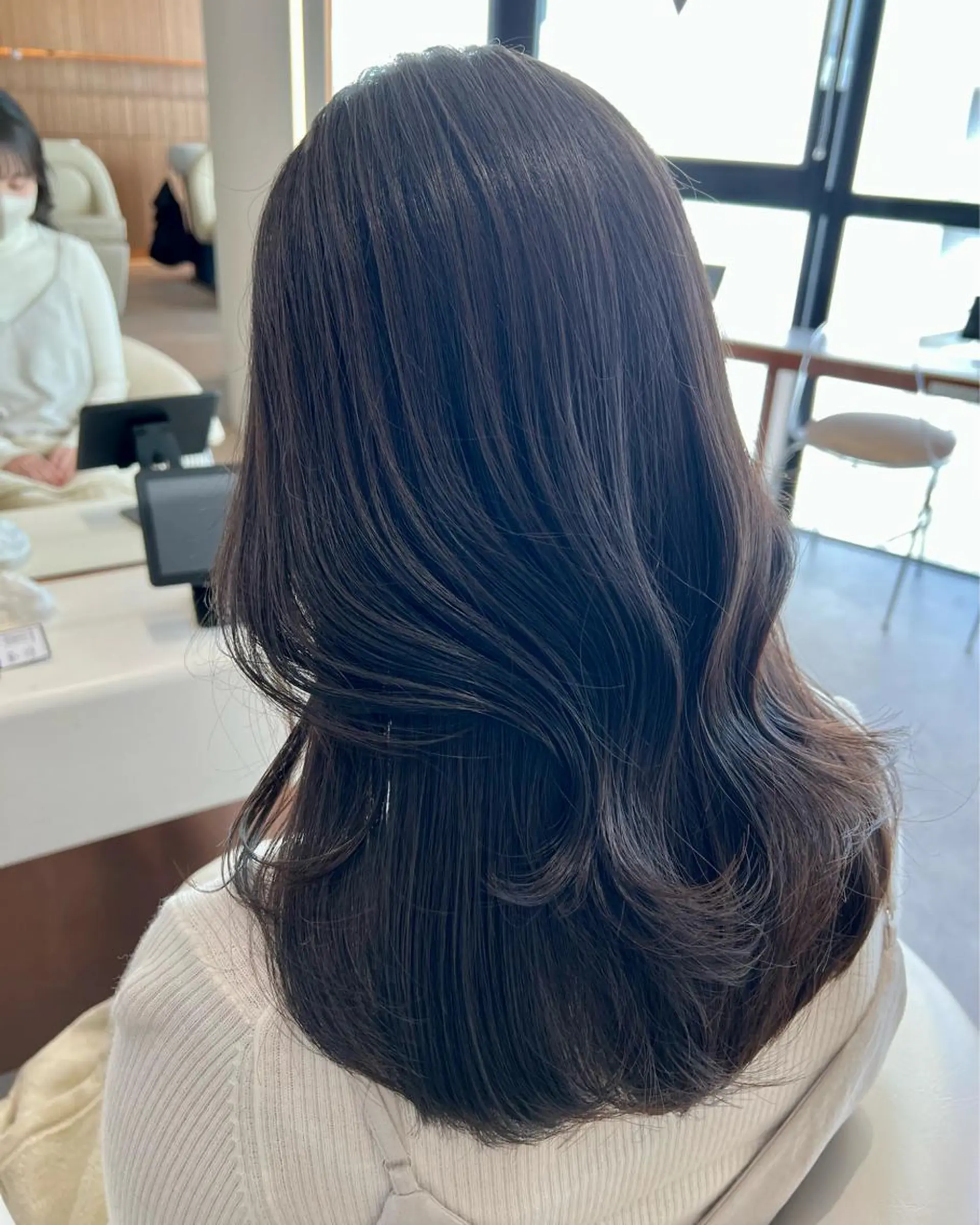 ミディアム カット トリートメント ヘアセット 韓国レイヤー🇰🇷 韓国研修◎渋谷カイトのヘアスタイル