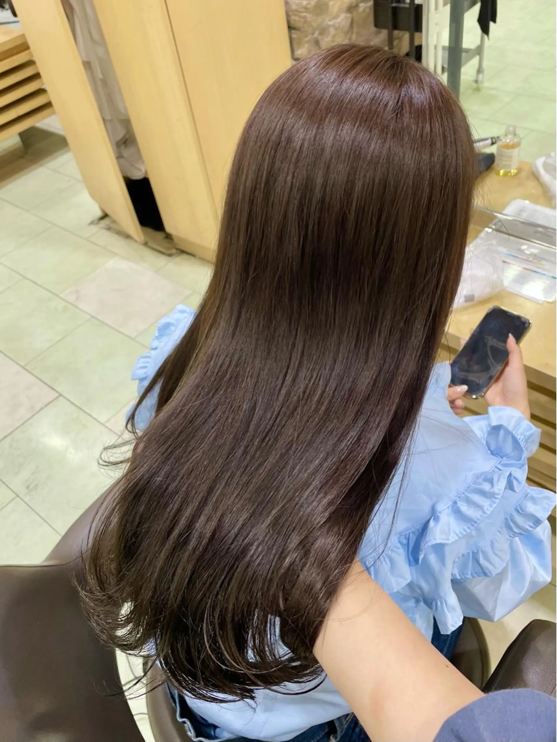 ロング 髪質改善 艶髪カラー🫧 髪質改善🪽萩原のヘアスタイル