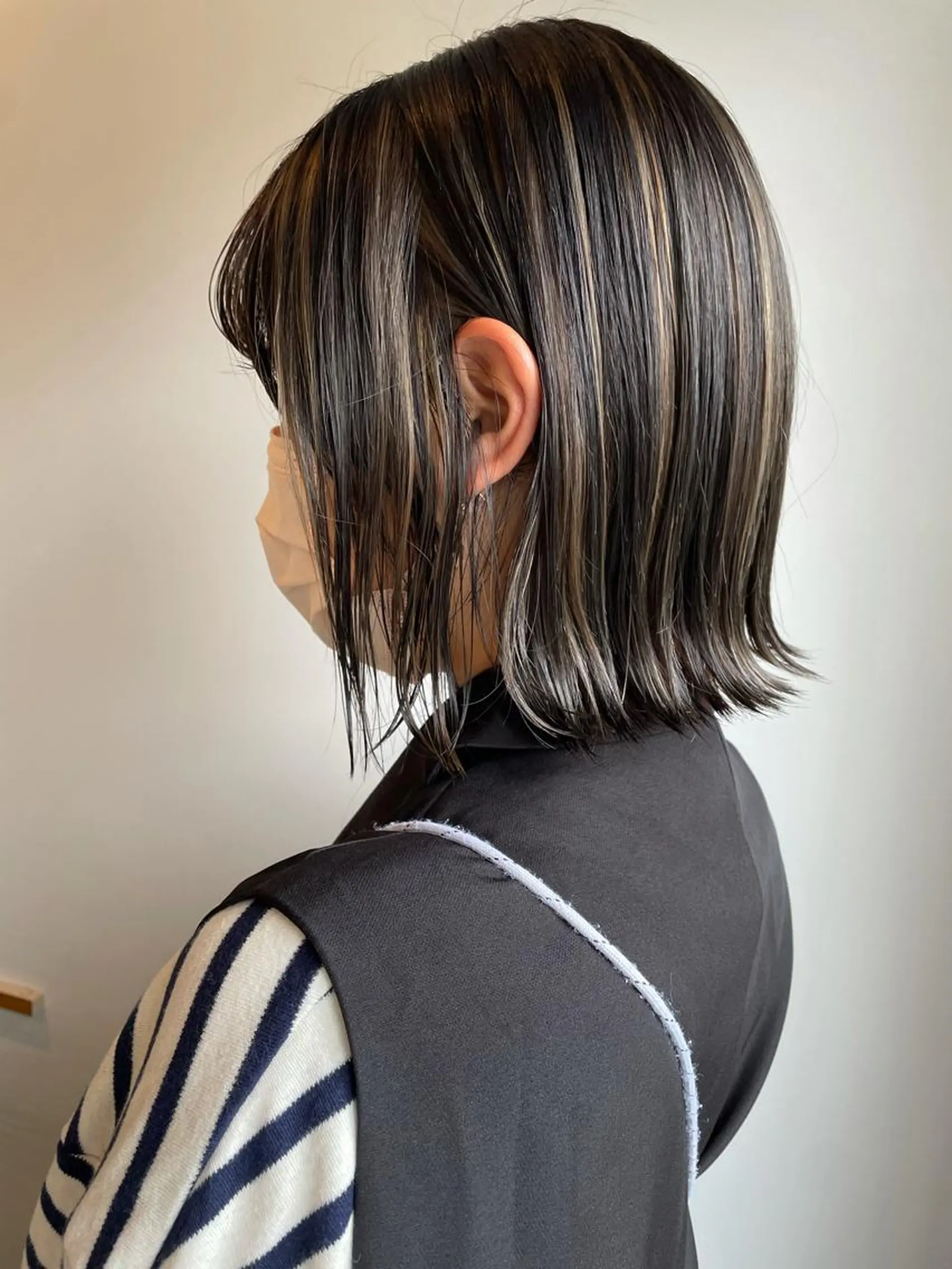 ミディアム カラー ハイライトカラー ハイライト カット ヘアカラー トリートメント 中目黒🌼 🌼ハナのヘアスタイル