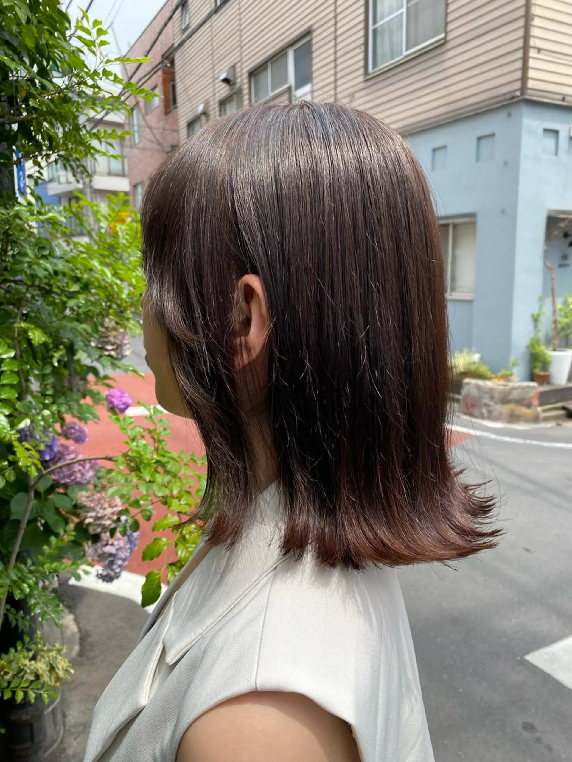 ミディアム カラー カット ヘアカラー 古西 康裕のヘアスタイル