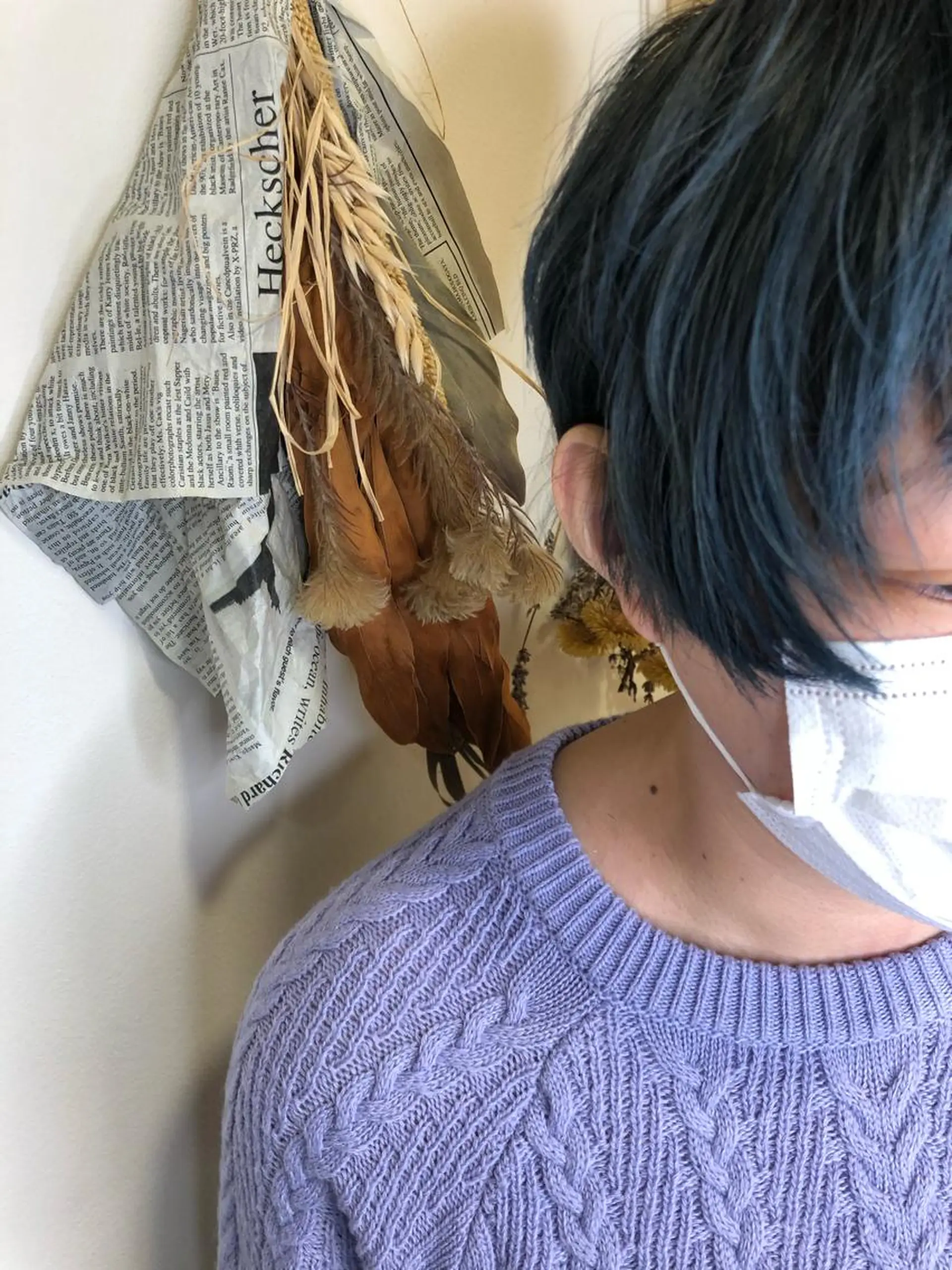 ショート カラー ネイビーカラー ヘアカラー 松佐 ゆかりのヘアスタイル