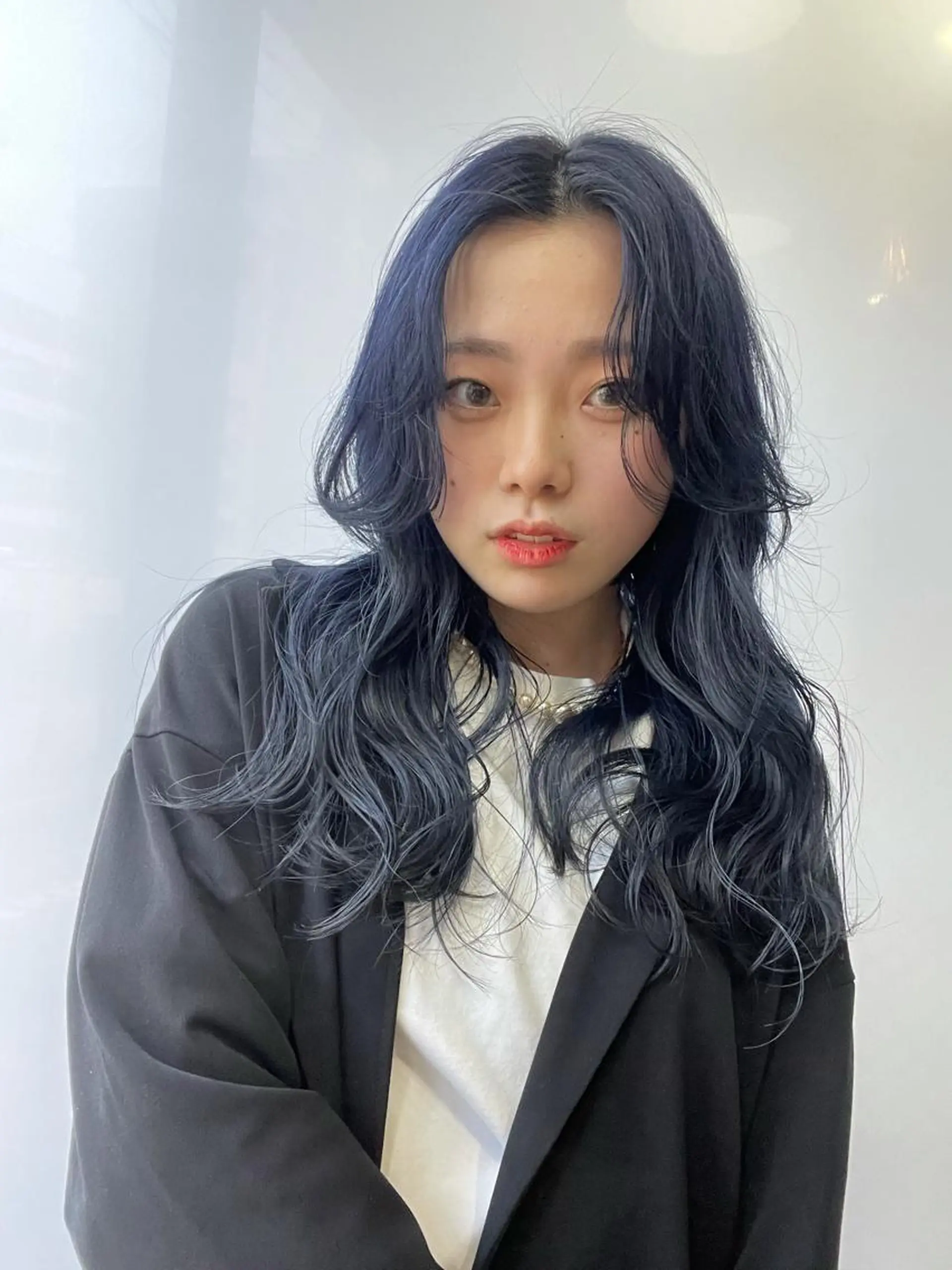 ロング カラー ヘアアレンジ 🫧🇰🇷韓国ヘア レイヤー🐺Yutaのヘアスタイル